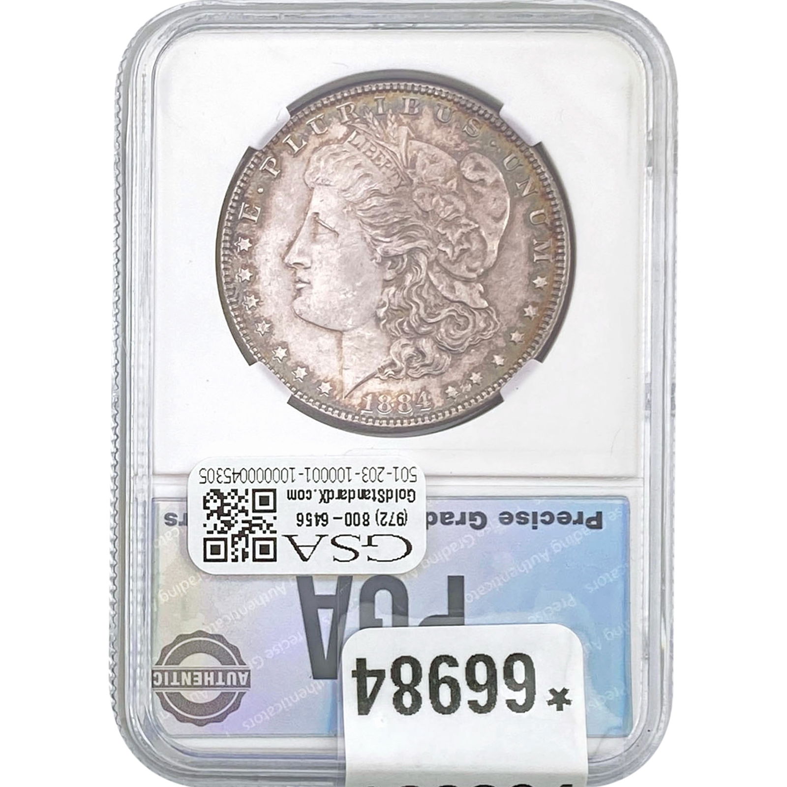1884 Morgan Silver Dollar PGA MS65+ (1 of 2)