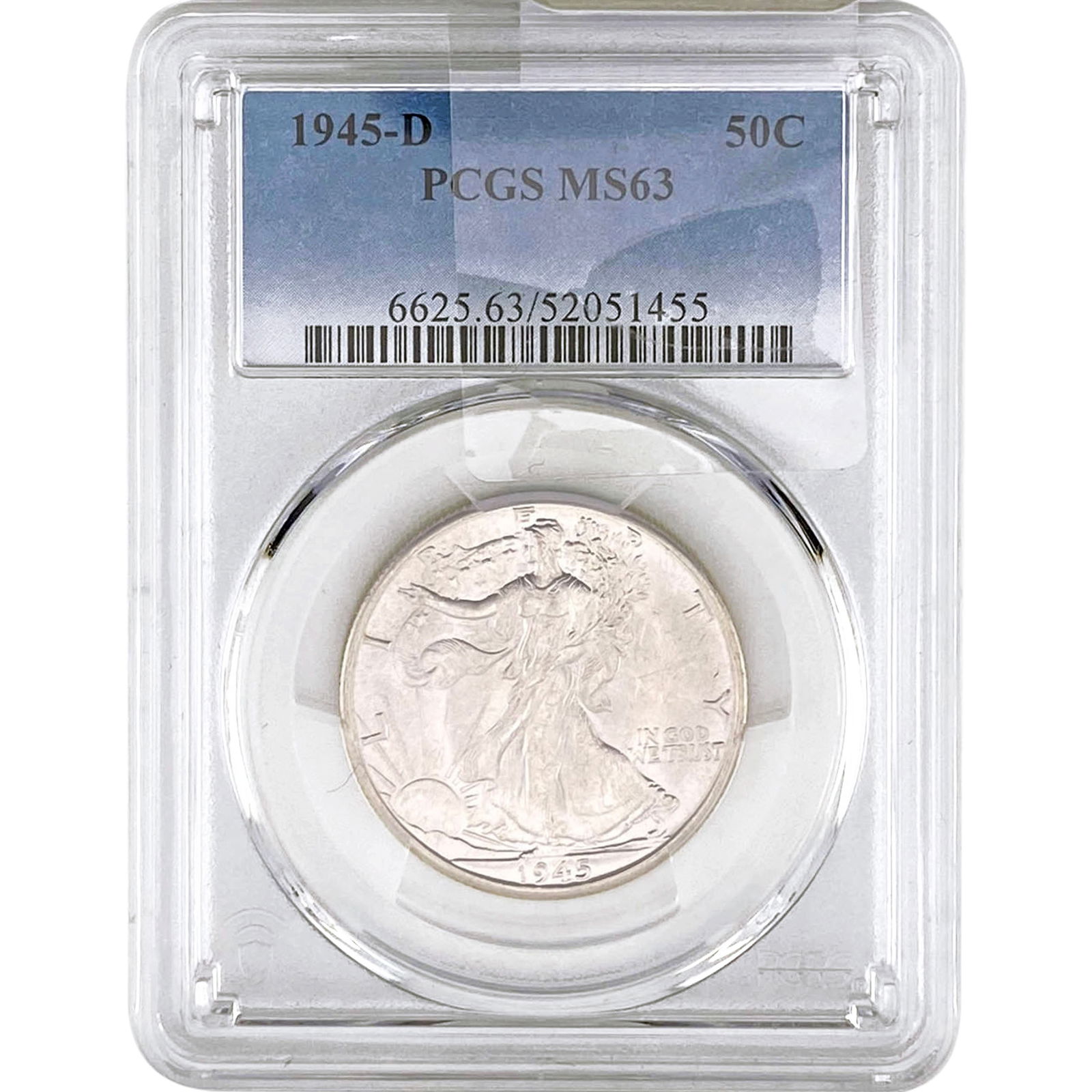 1945-D Walking Liberty Half Dollar PCGS MS63 (1 of 2)