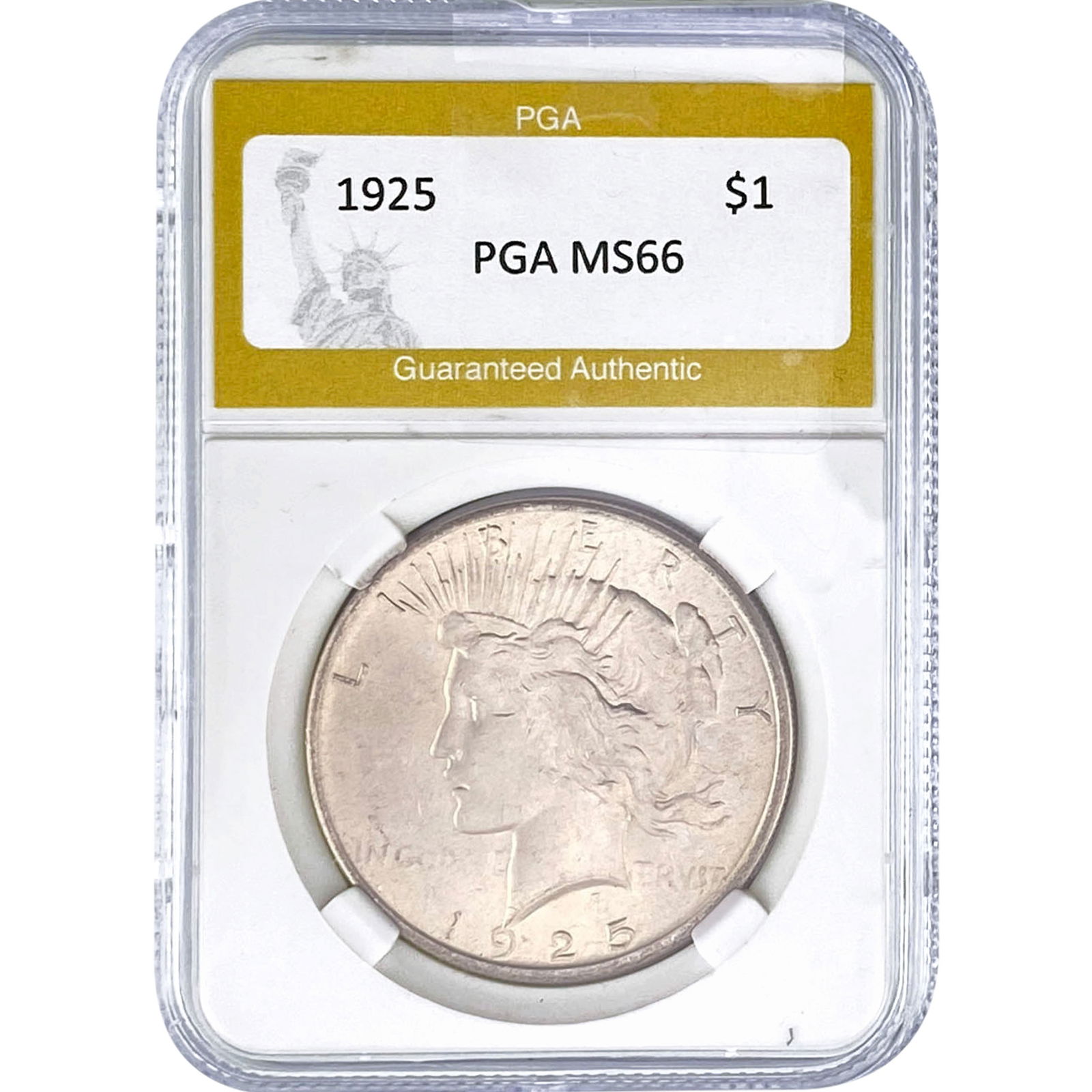 1925 Silver Peace Dollar PGA MS66 (1 of 2)