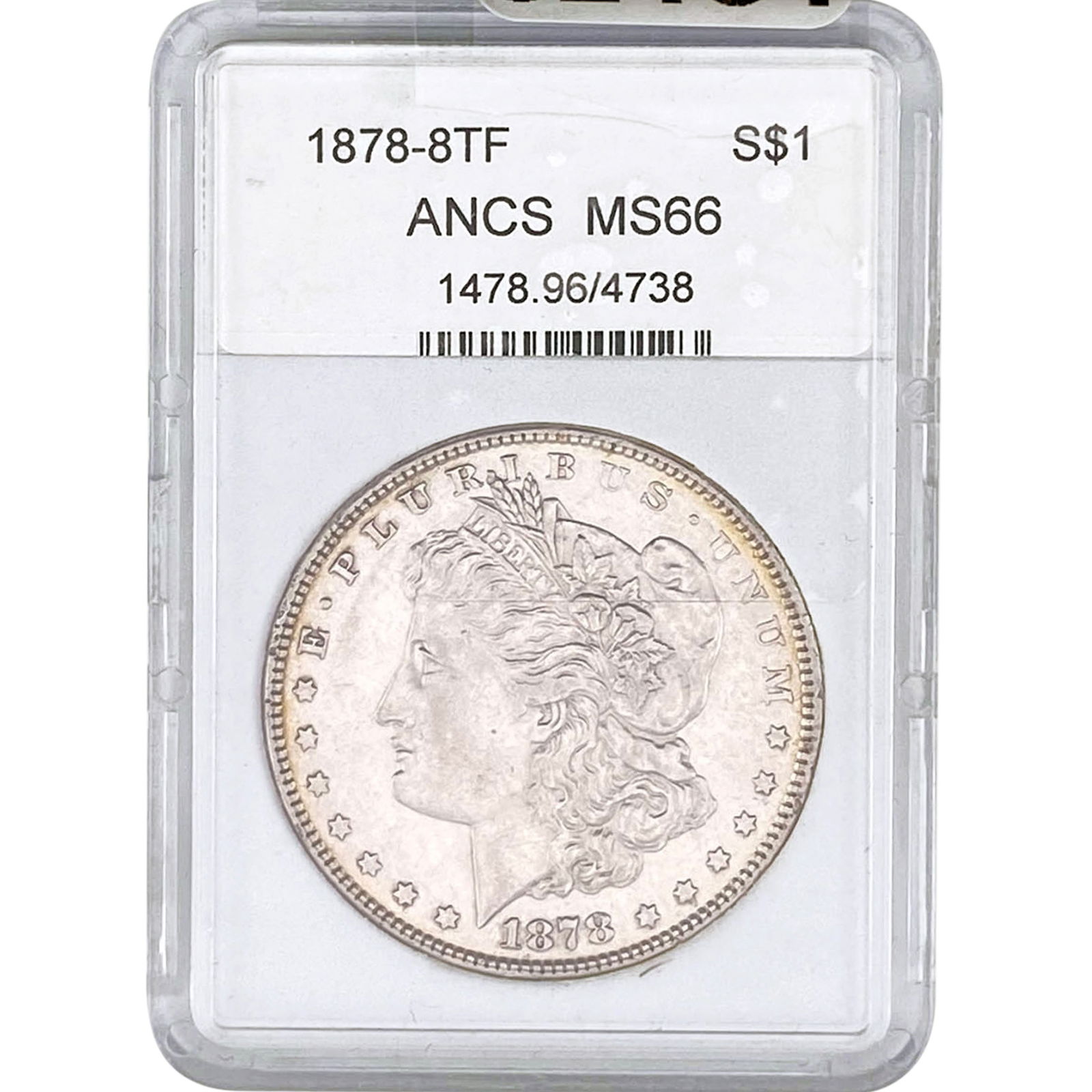 1878-8TF Morgan Silver Dollar ANACS MS66 (1 of 2)