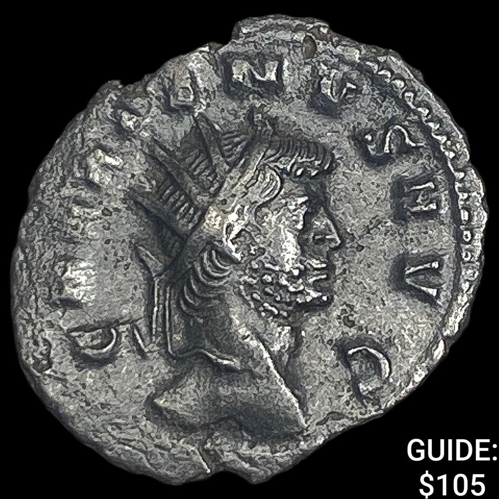 Roman Gallienus 253-268 AD BI Dbl Denarius CHOICE AU (1 of 2)