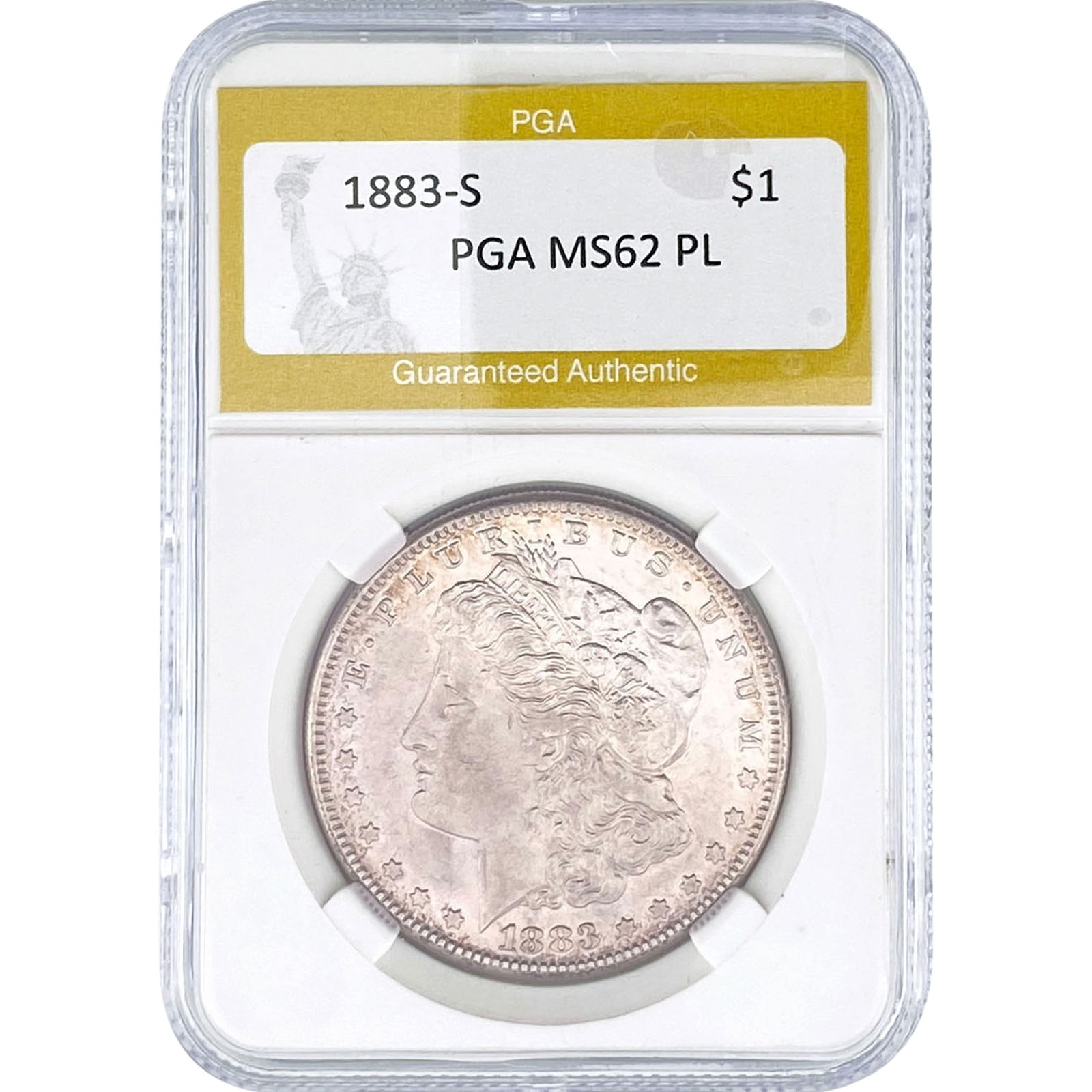 1883-S Morgan Silver Dollar PGA MS62 PL (1 of 2)