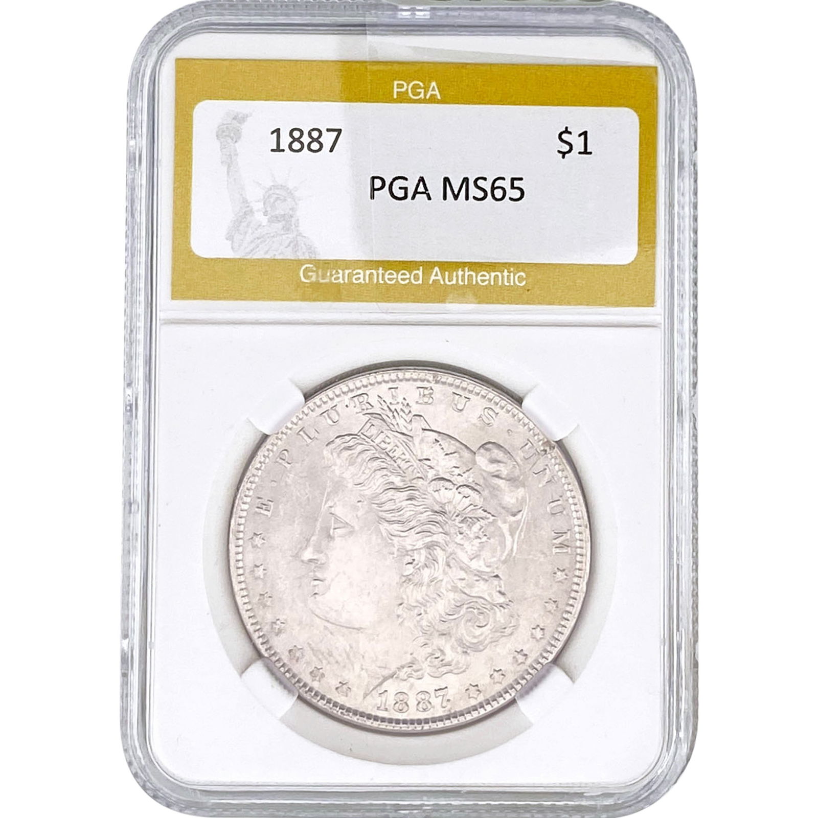 1887 Morgan Silver Dollar PGA MS65 (1 of 2)