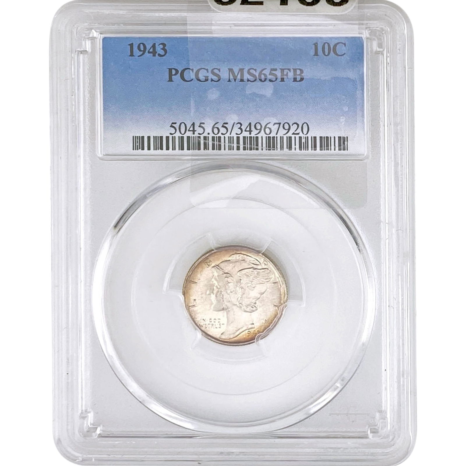1943 Mercury Silver Dime PCGS MS65 FB (1 of 2)