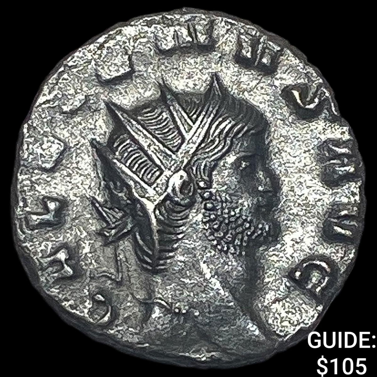 Roman Gallienus 253-268 AD BI Dbl Denarius CHOICE AU (1 of 2)