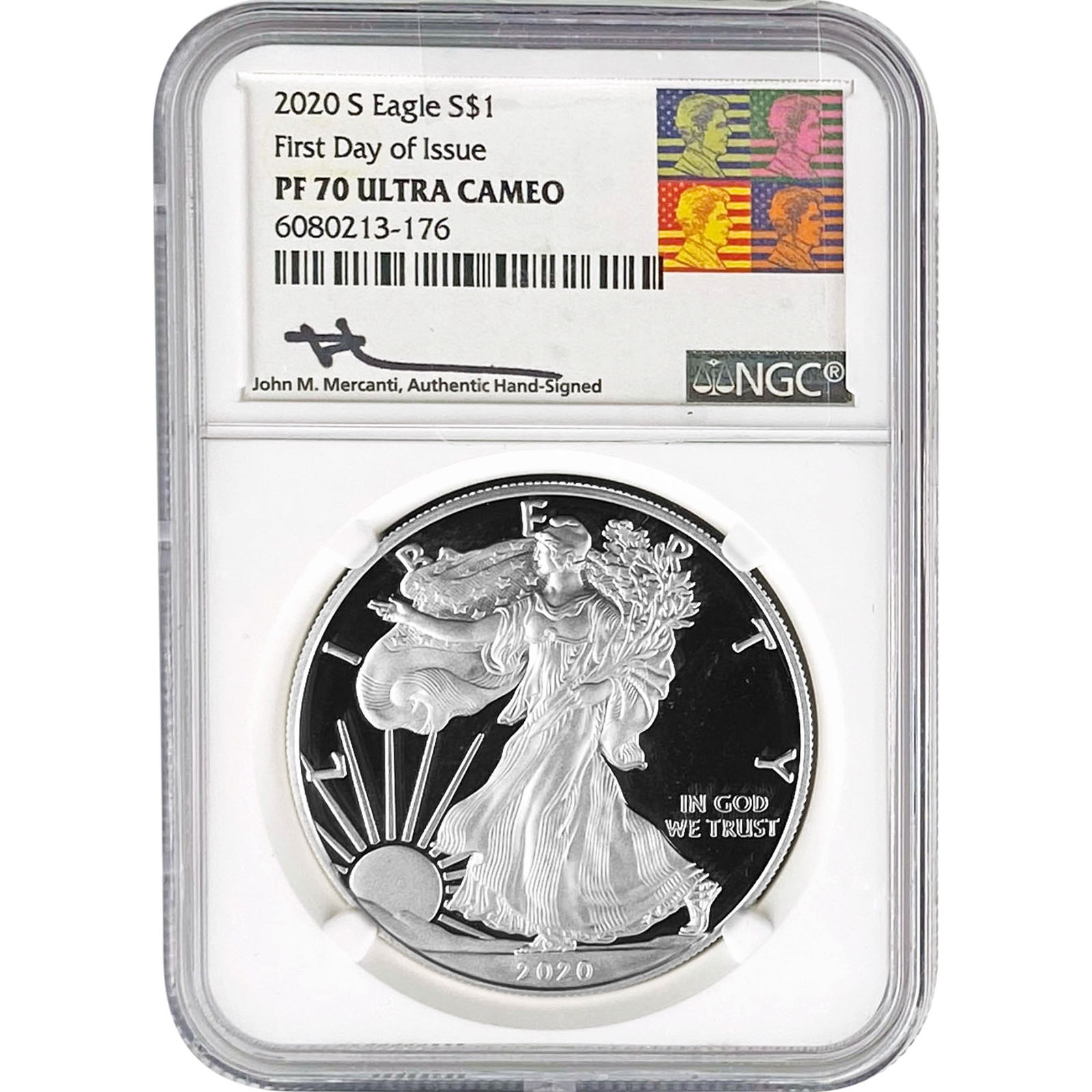 2020-S Silver Eagle NGC PF70 Ultra Cameo (1 of 2)