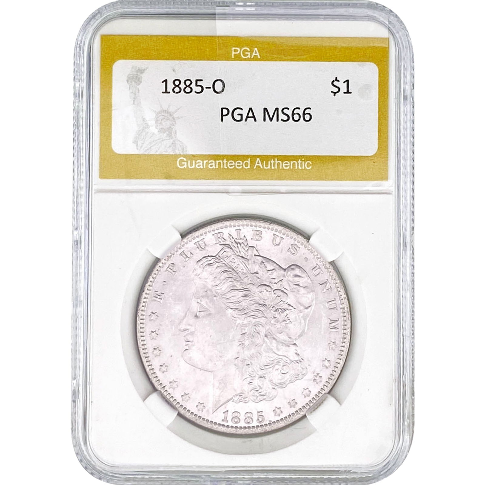 1885-O Morgan Silver Dollar PGA MS66 (1 of 2)