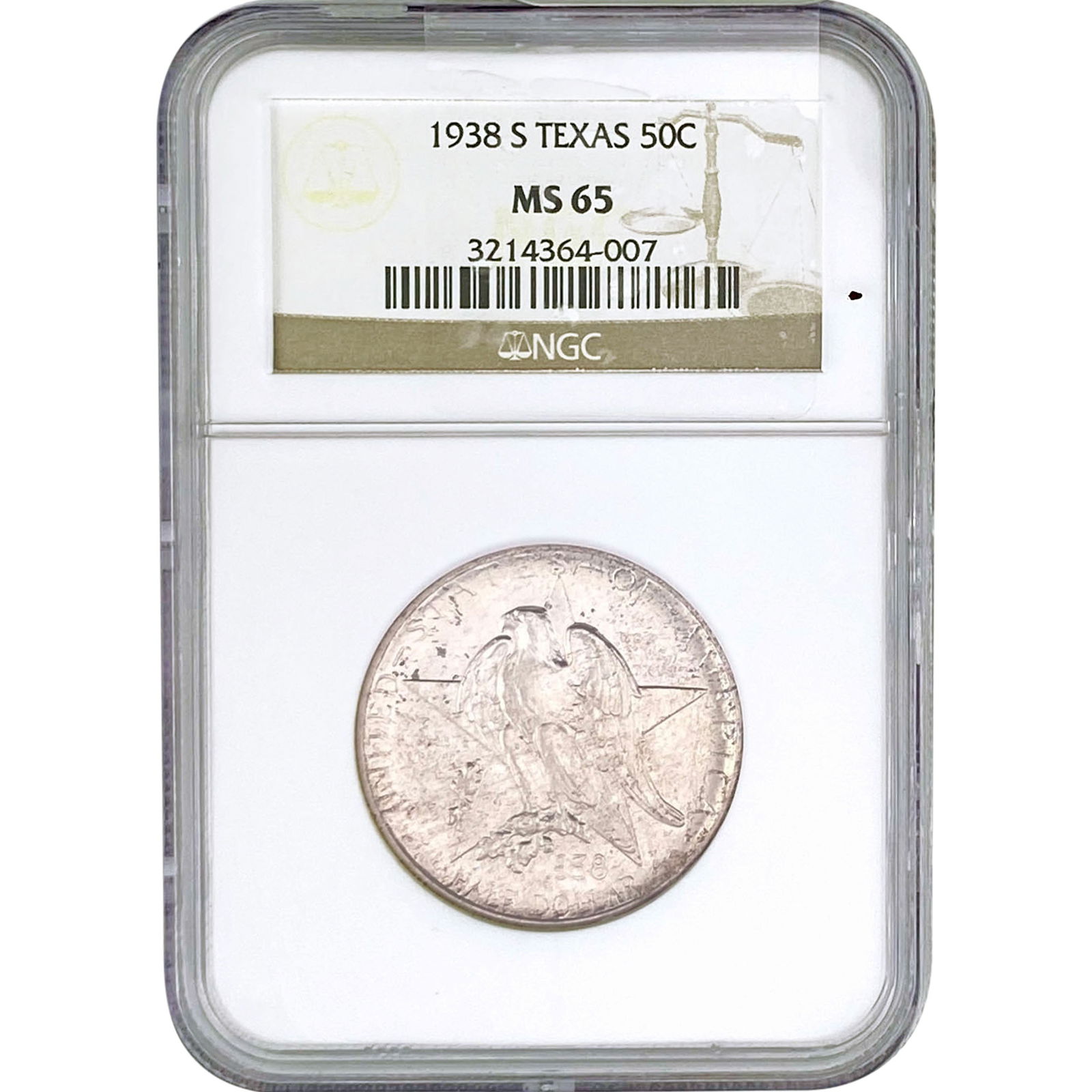 1938-S Texas Half Dollar NGC MS65 (1 of 2)