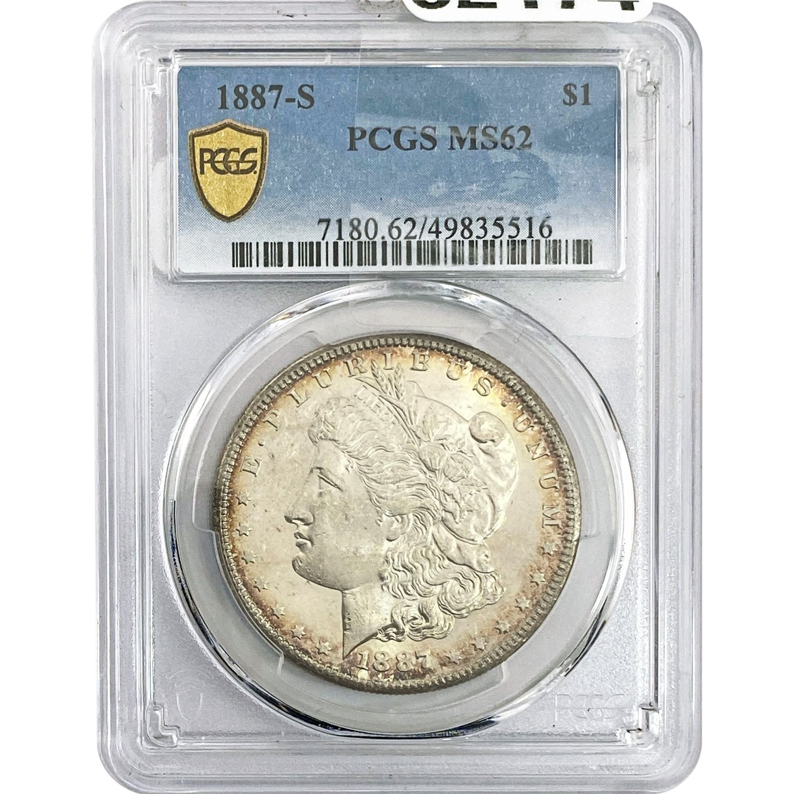 1887-S Morgan Silver Dollar PCGS MS62 (1 of 2)