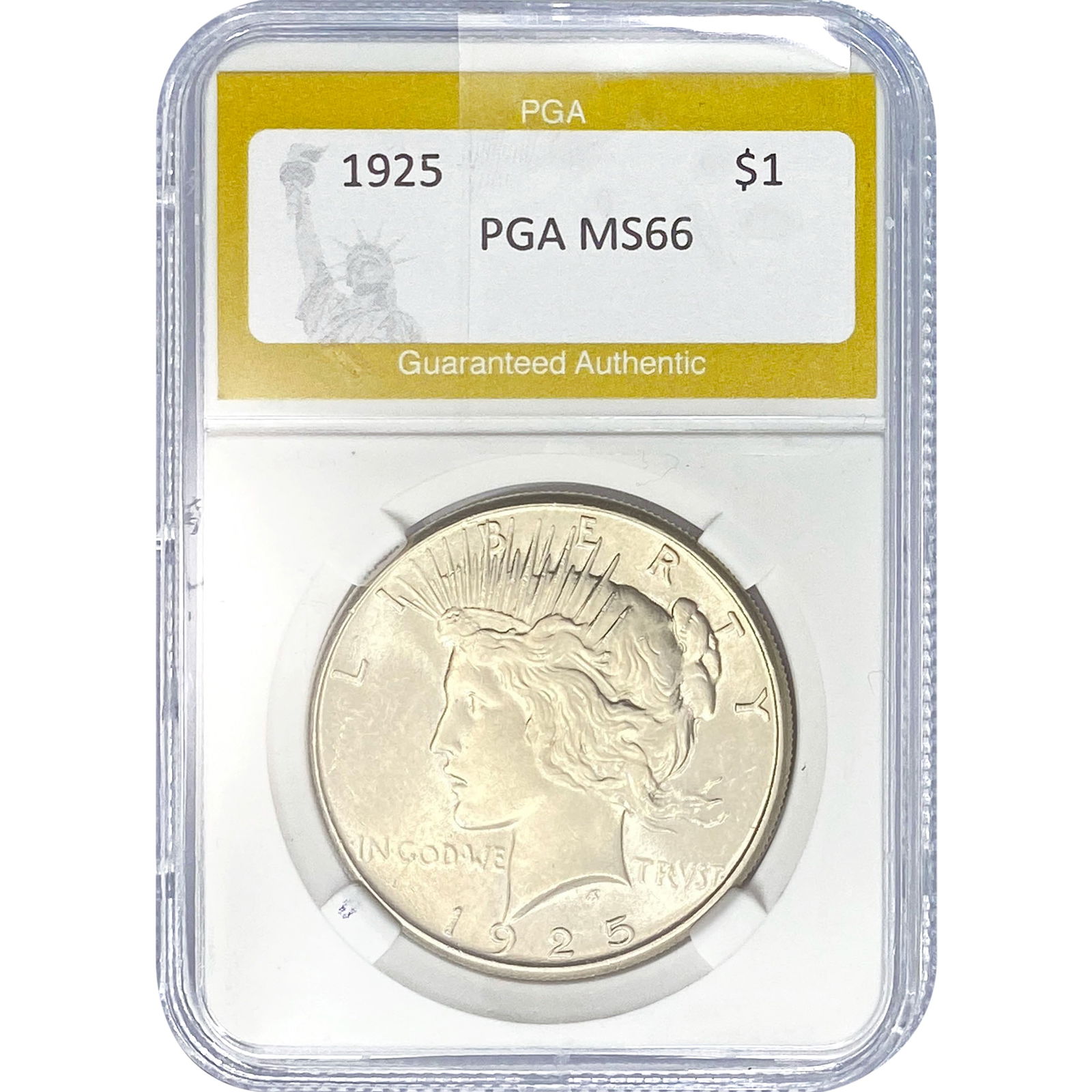 1925 Silver Peace Dollar PGA MS66 (1 of 2)