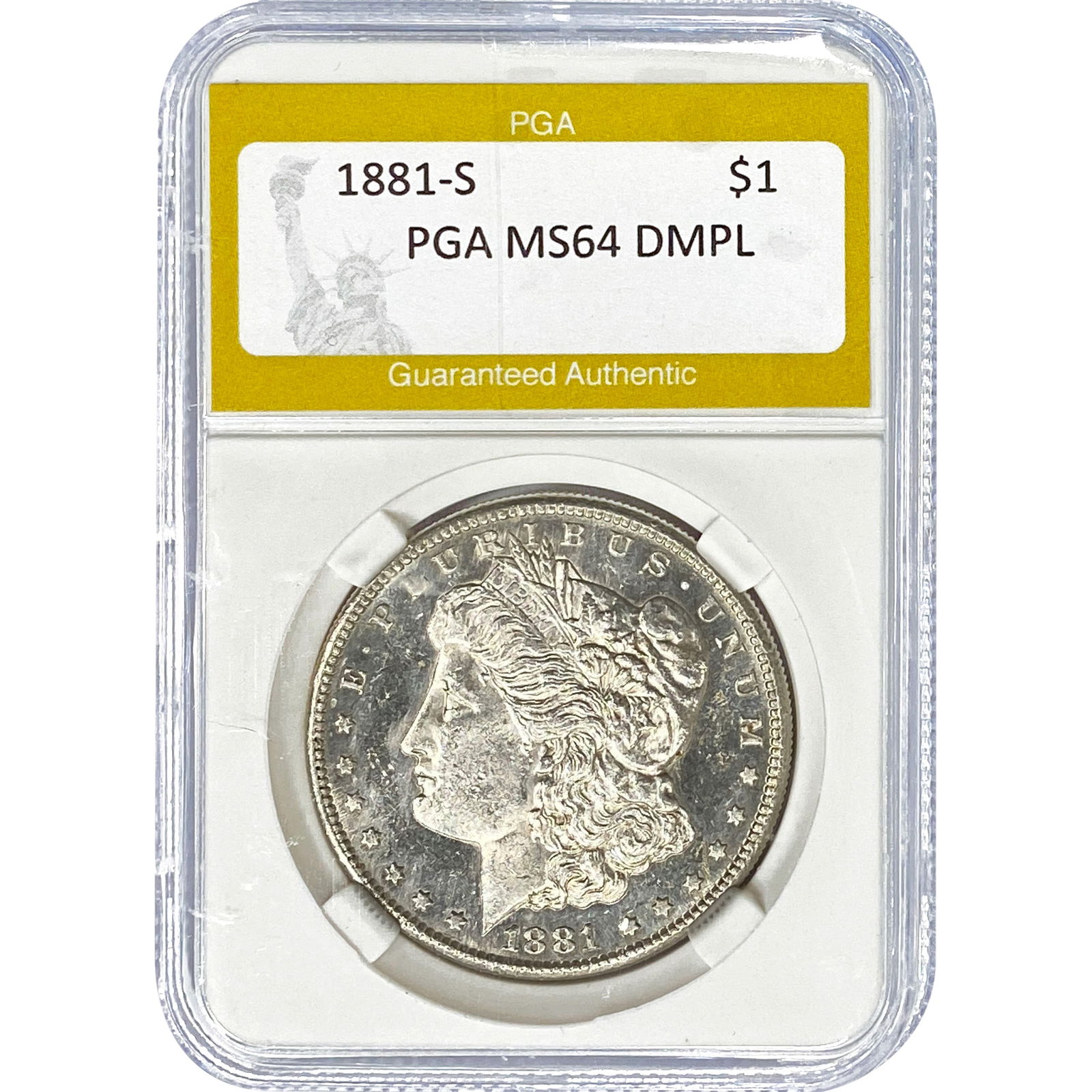 1881-S Morgan Silver Dollar PGA MS64 DMPL (1 of 2)