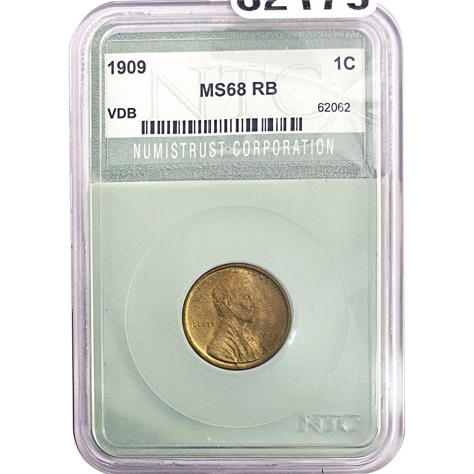 1909 Wheat Cent NTC MS68 RB (1 of 2)