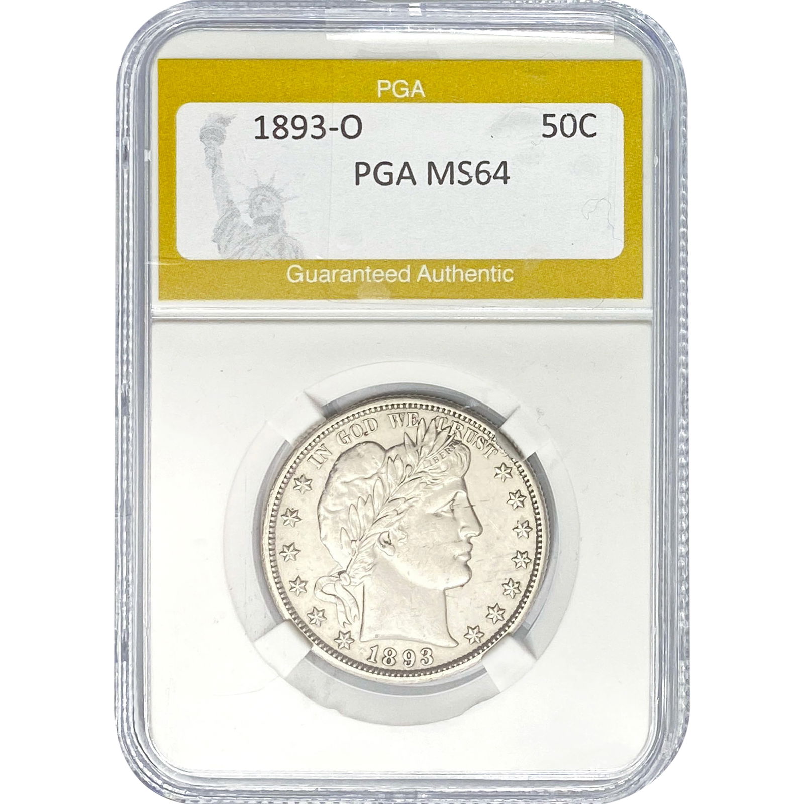 1893-O Barber Half Dollar PGA MS64 (1 of 2)