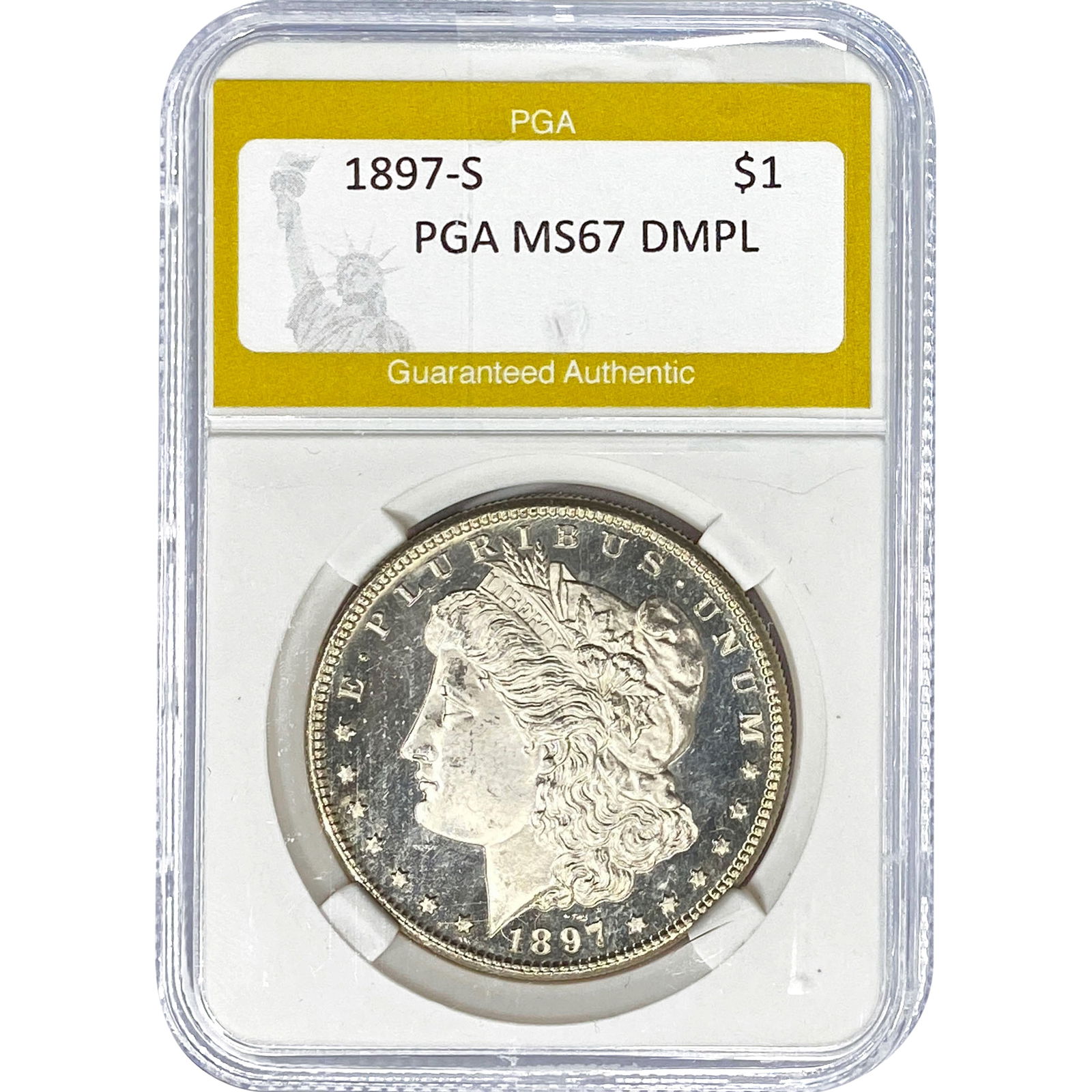 1897-S Morgan Silver Dollar PGA MS67 DMPL (1 of 2)