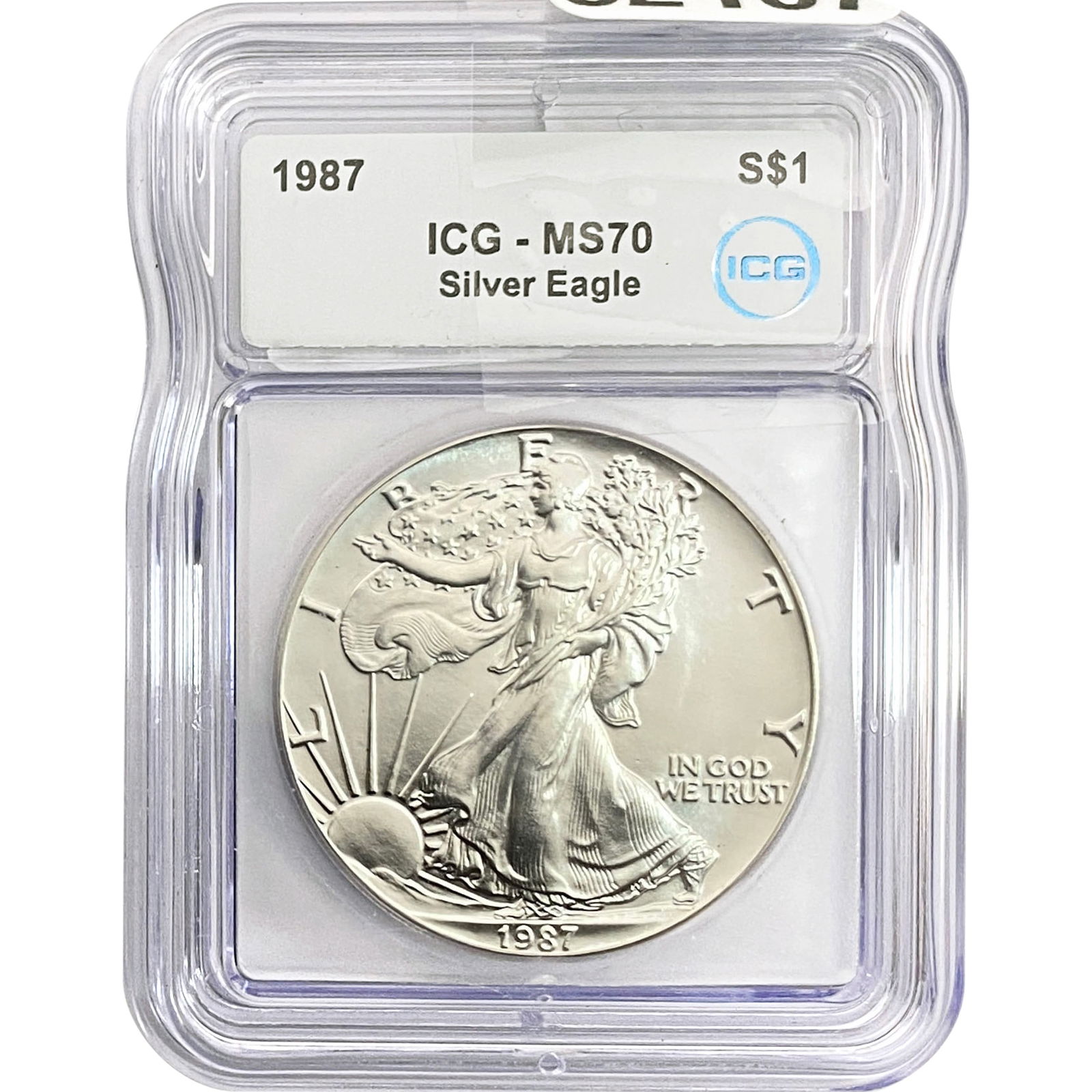 1987 SE ICG MS70 $1 Silver 1oz SE (1 of 2)