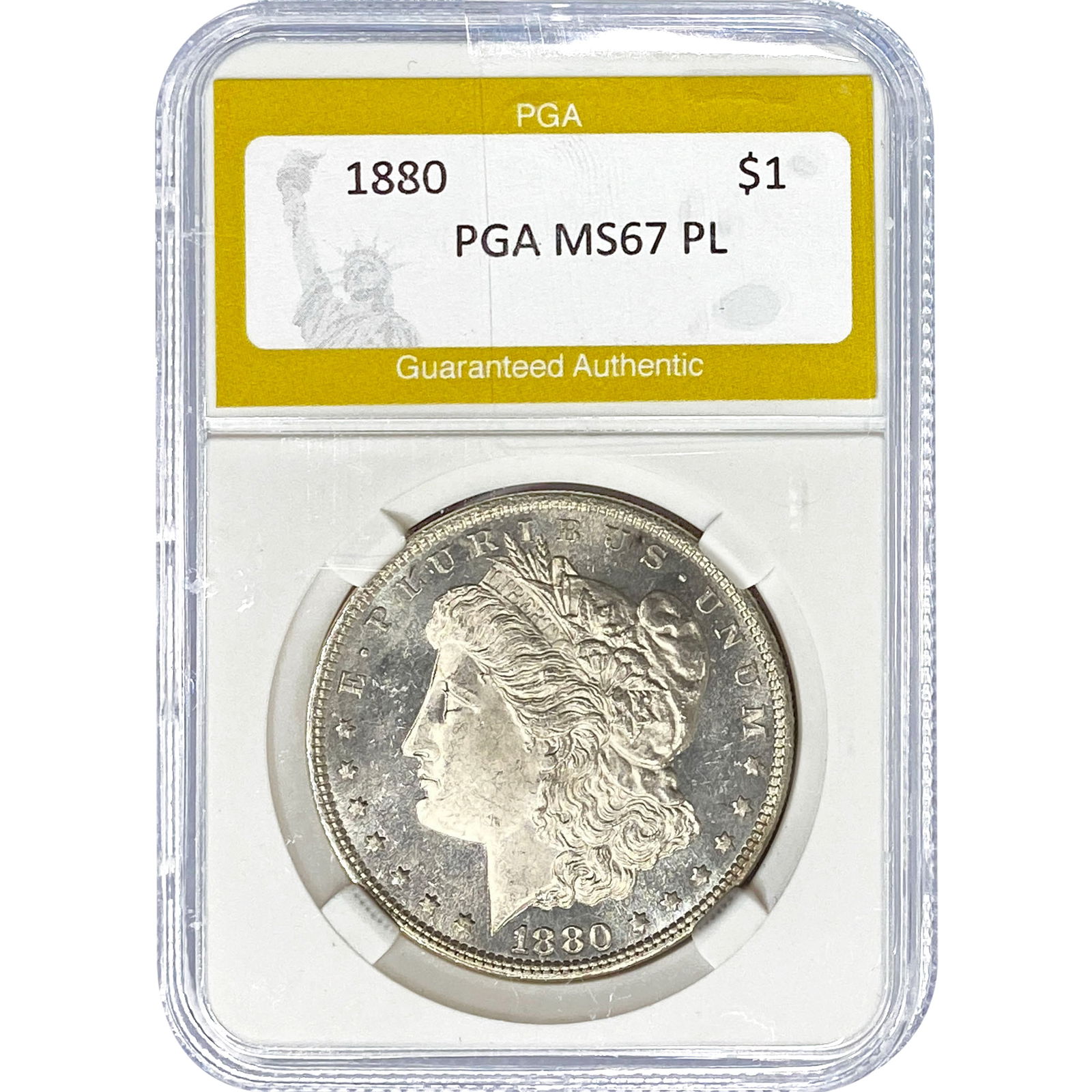 1880 Morgan Silver Dollar PGA MS67 PL (1 of 2)