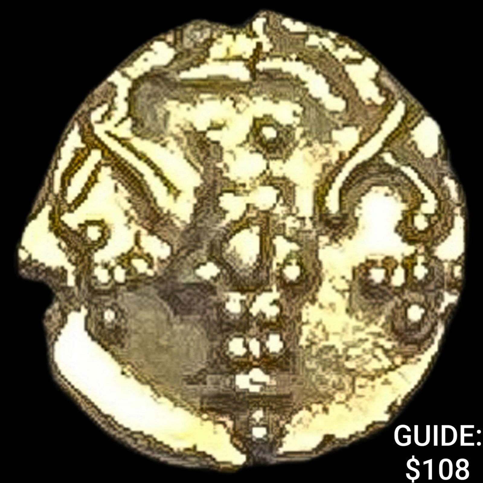 1600-1800 India .014 Gold Fanam UNCIRCULATED (1 of 2)