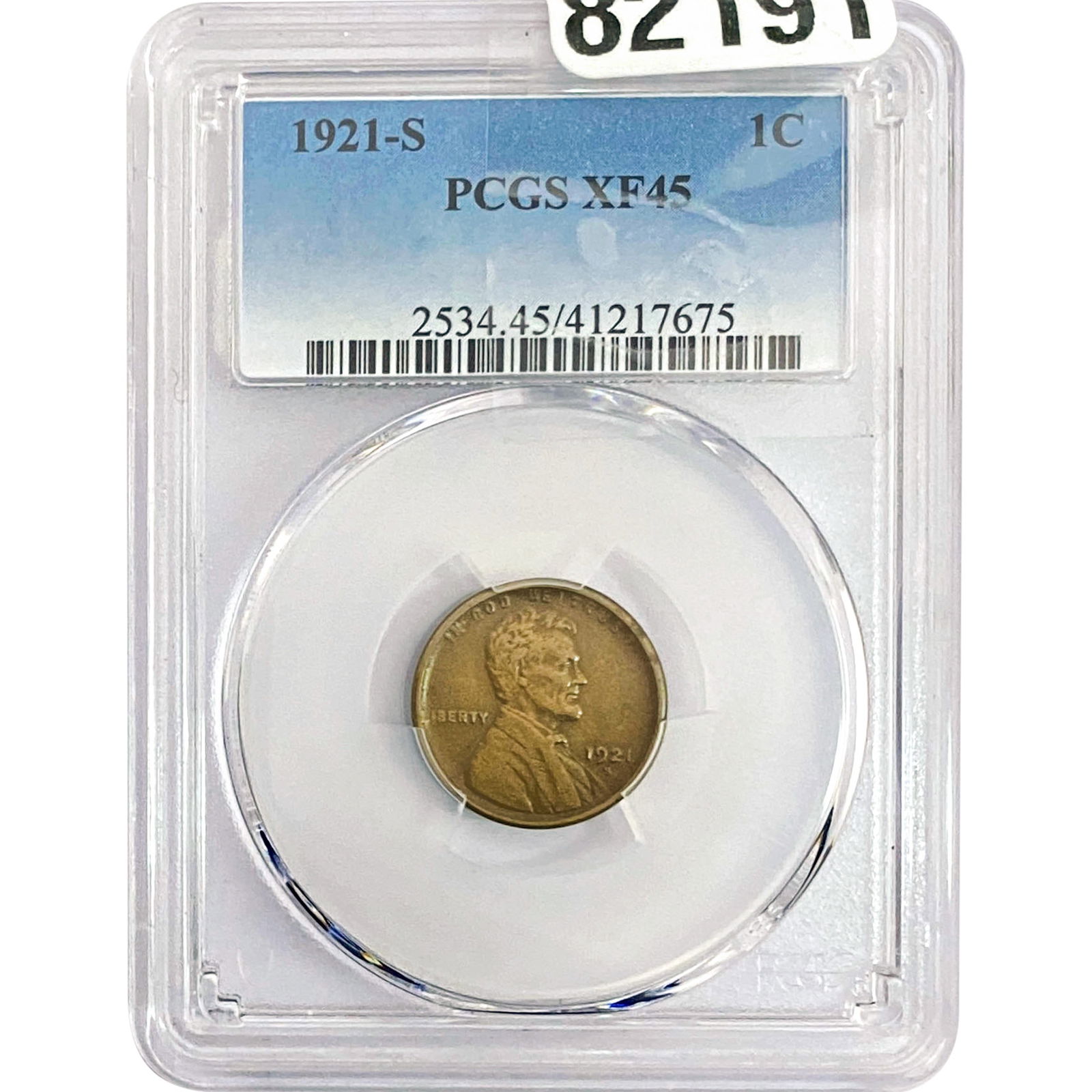1921-S Wheat Cent PCGS XF45 (1 of 2)