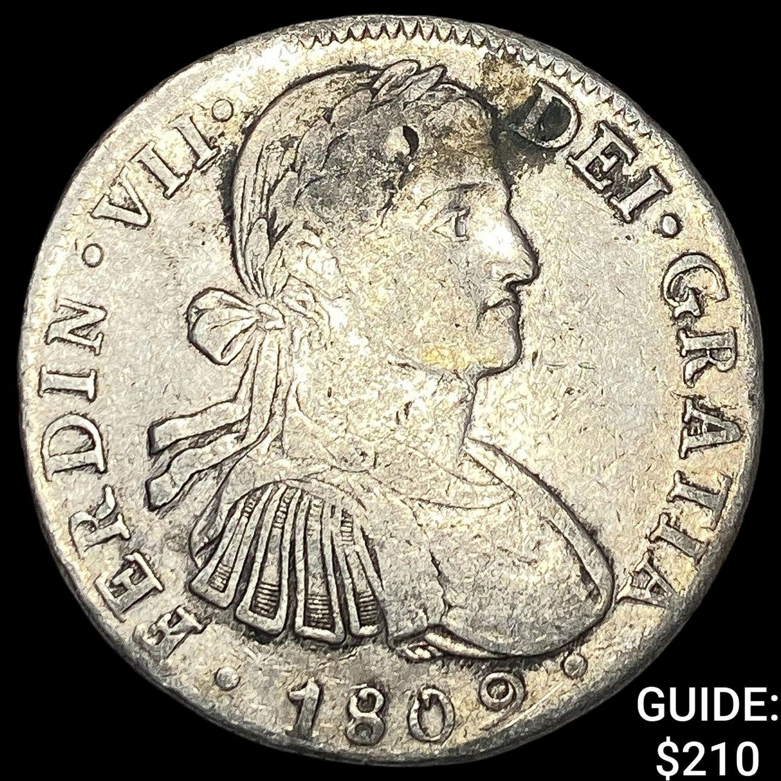 1809 Mo Mexico Silver 8 Reales NEARLY UNCIRCULATED (1 of 2)