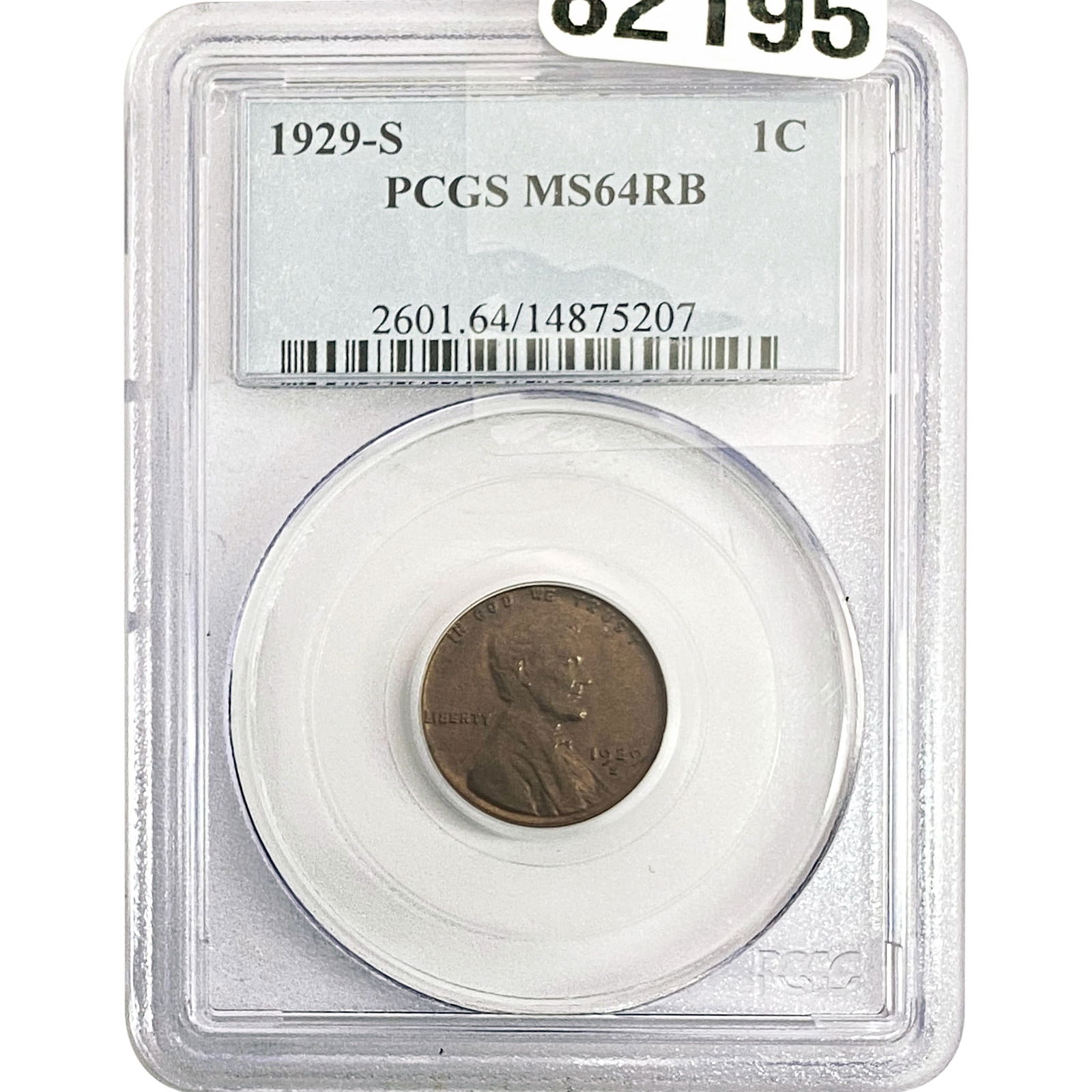 1929-S Wheat Cent PCGS MS64 RB (1 of 2)