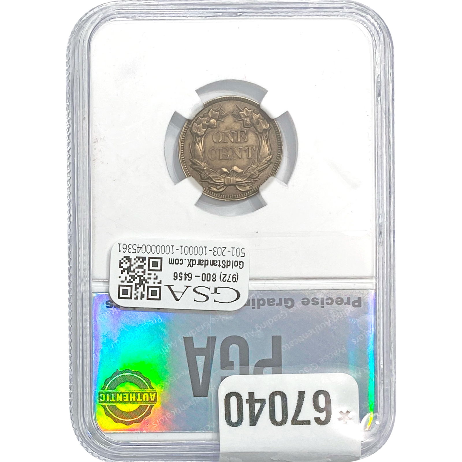 1857 Flying Eagle Cent PGA MS65 - 2