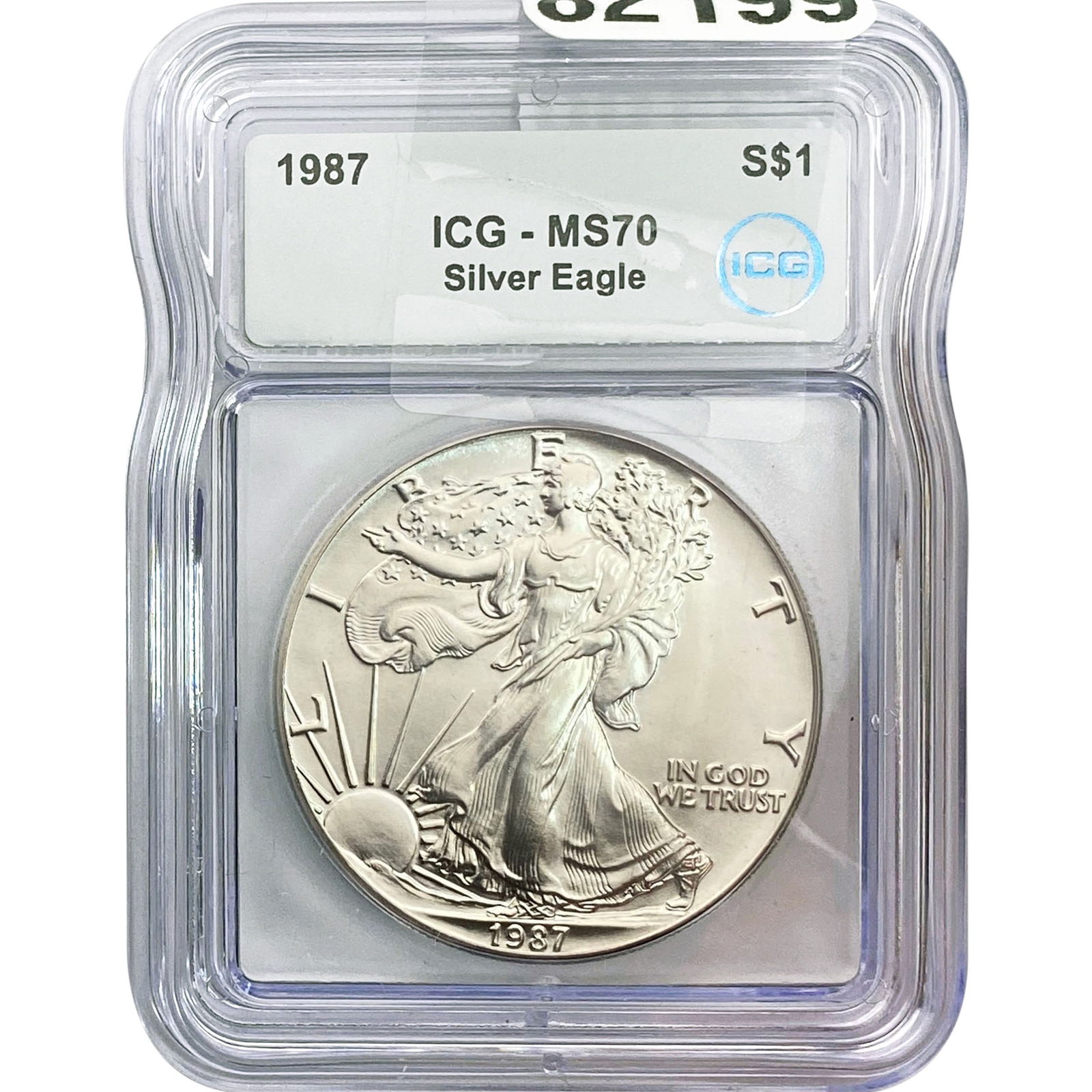 1987 SE ICG MS70 $1 Silver 1oz SE: 1987 SE ICG MS70 $1 Silver 1oz SE