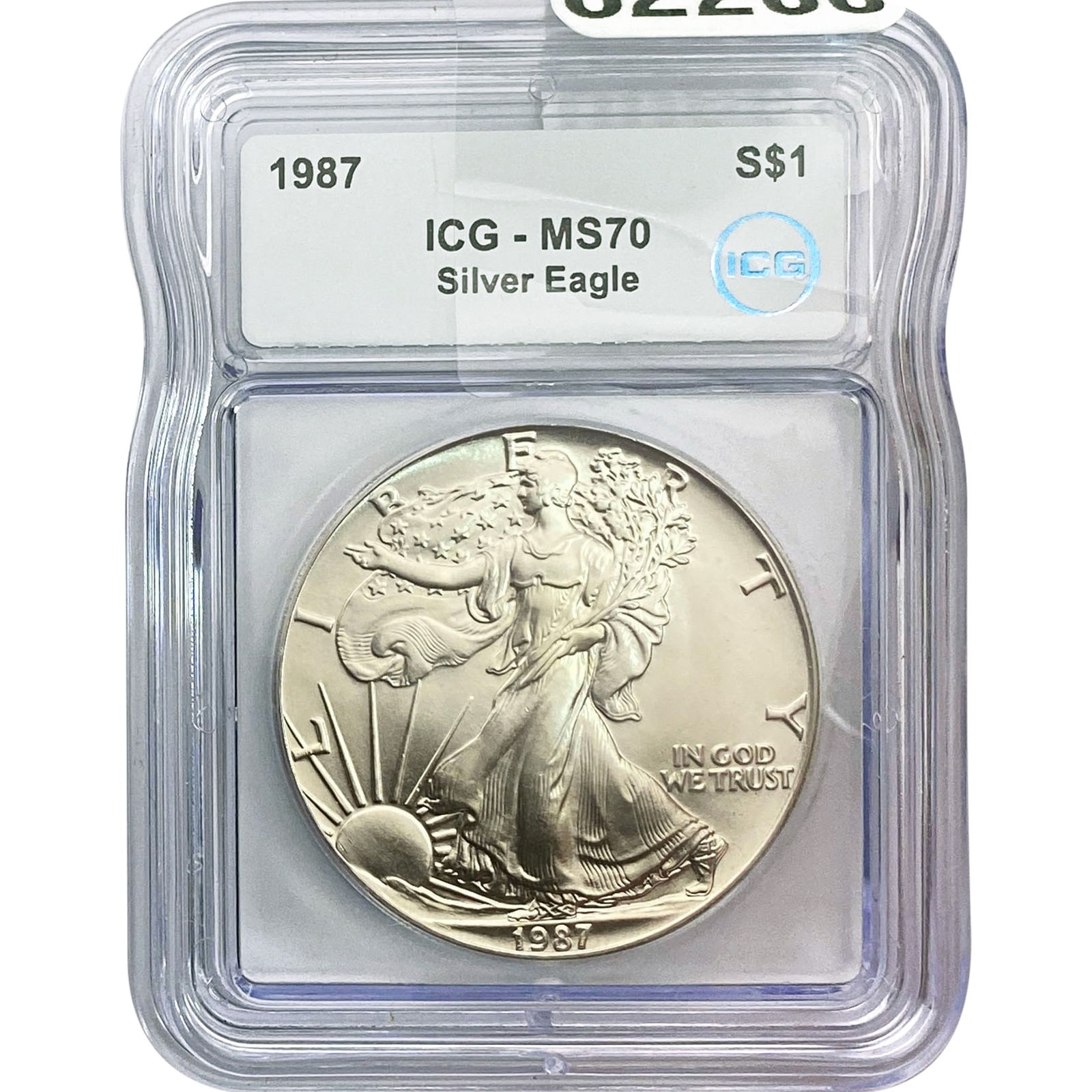 1987 SE ICG MS70 $1 Silver 1oz SE: 1987 SE ICG MS70 $1 Silver 1oz SE