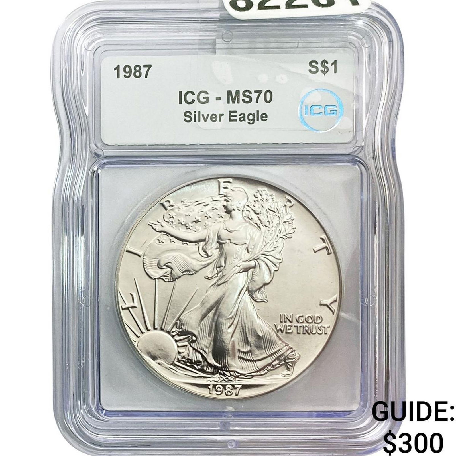 1987 SE ICG MS70 $1 Silver 1oz SE: 1987 SE ICG MS70 $1 Silver 1oz SE