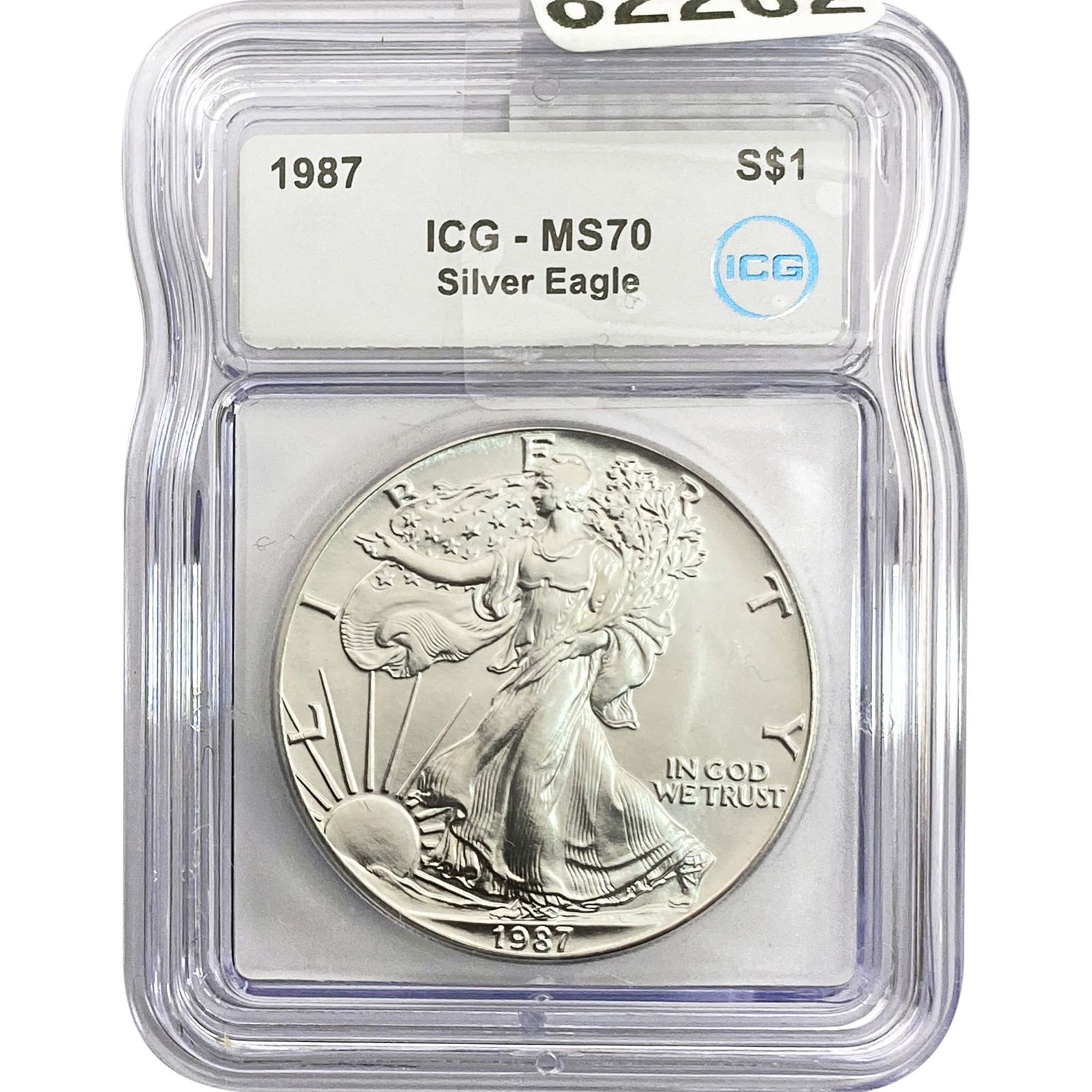 1987 SE ICG MS70 $1 Silver 1oz SE: 1987 SE ICG MS70 $1 Silver 1oz SE
