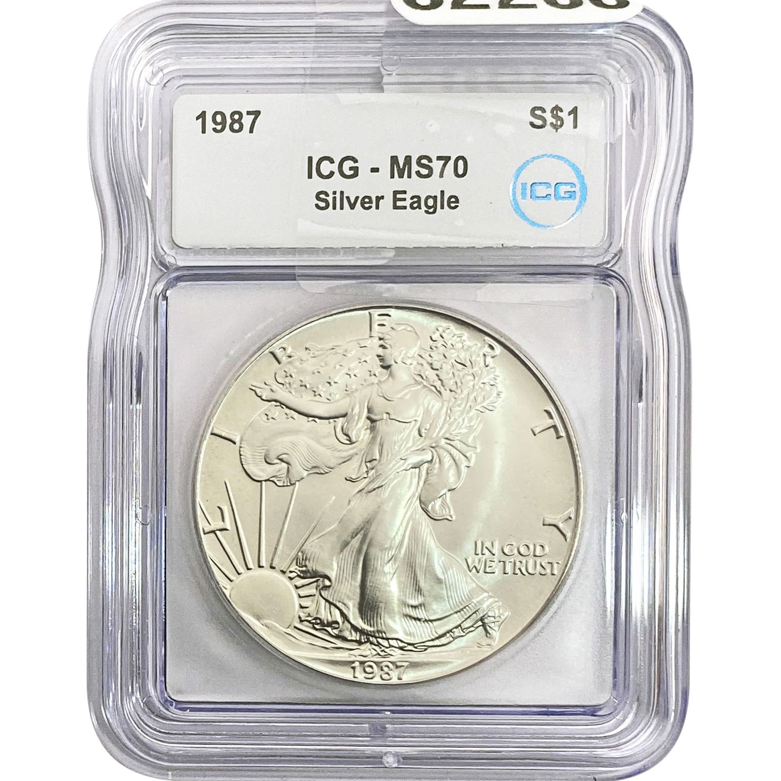 1987 SE ICG MS70 $1 Silver 1oz SE: 1987 SE ICG MS70 $1 Silver 1oz SE