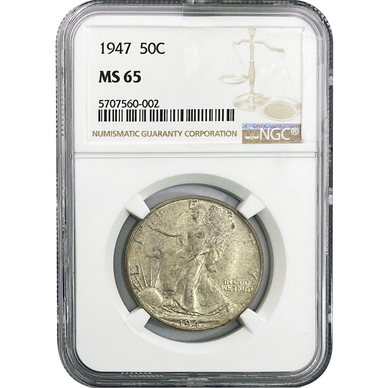 1947 Walking Liberty Half Dollar NGC MS65 (1 of 2)