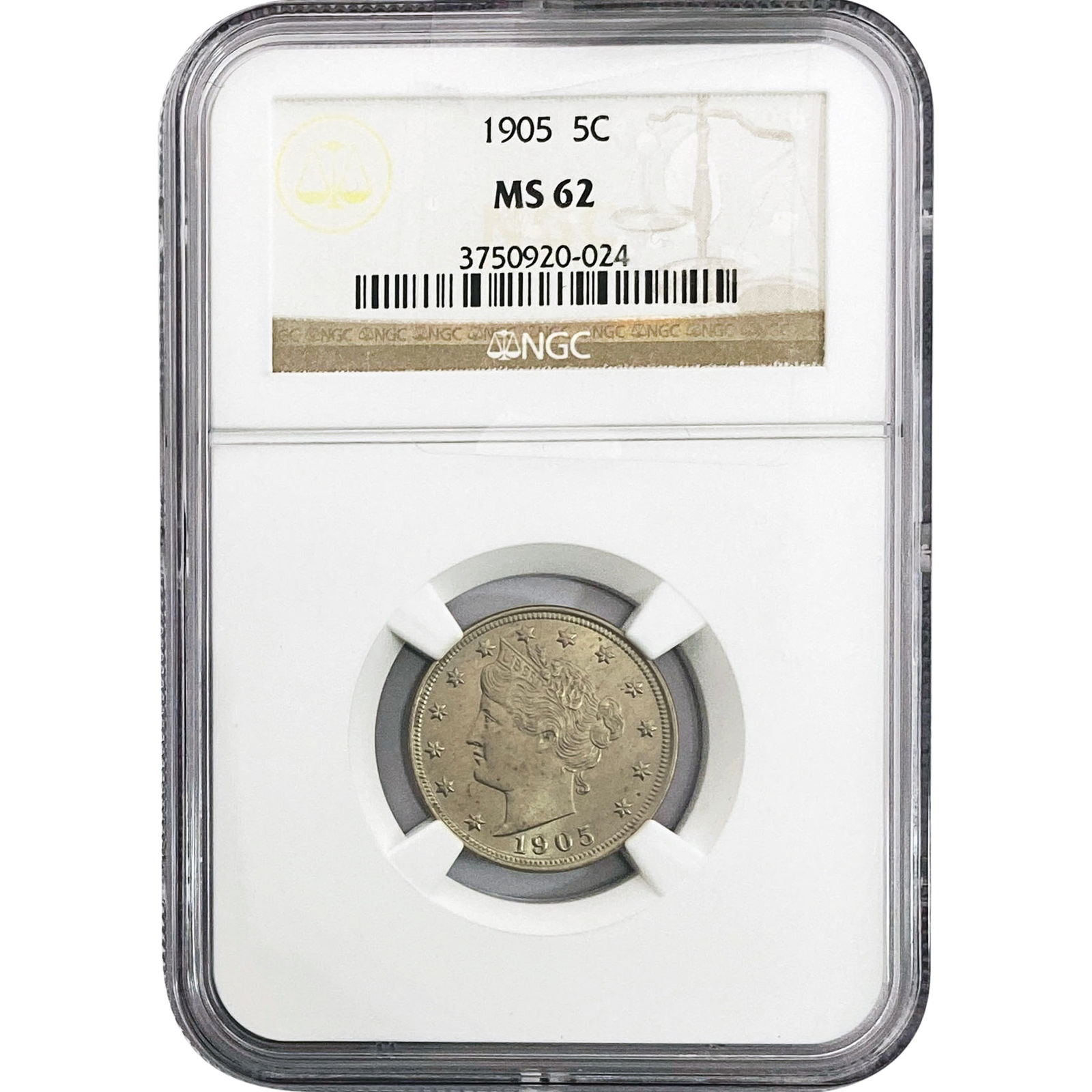 1905 Liberty Victory Nickel NGC MS62 (1 of 2)