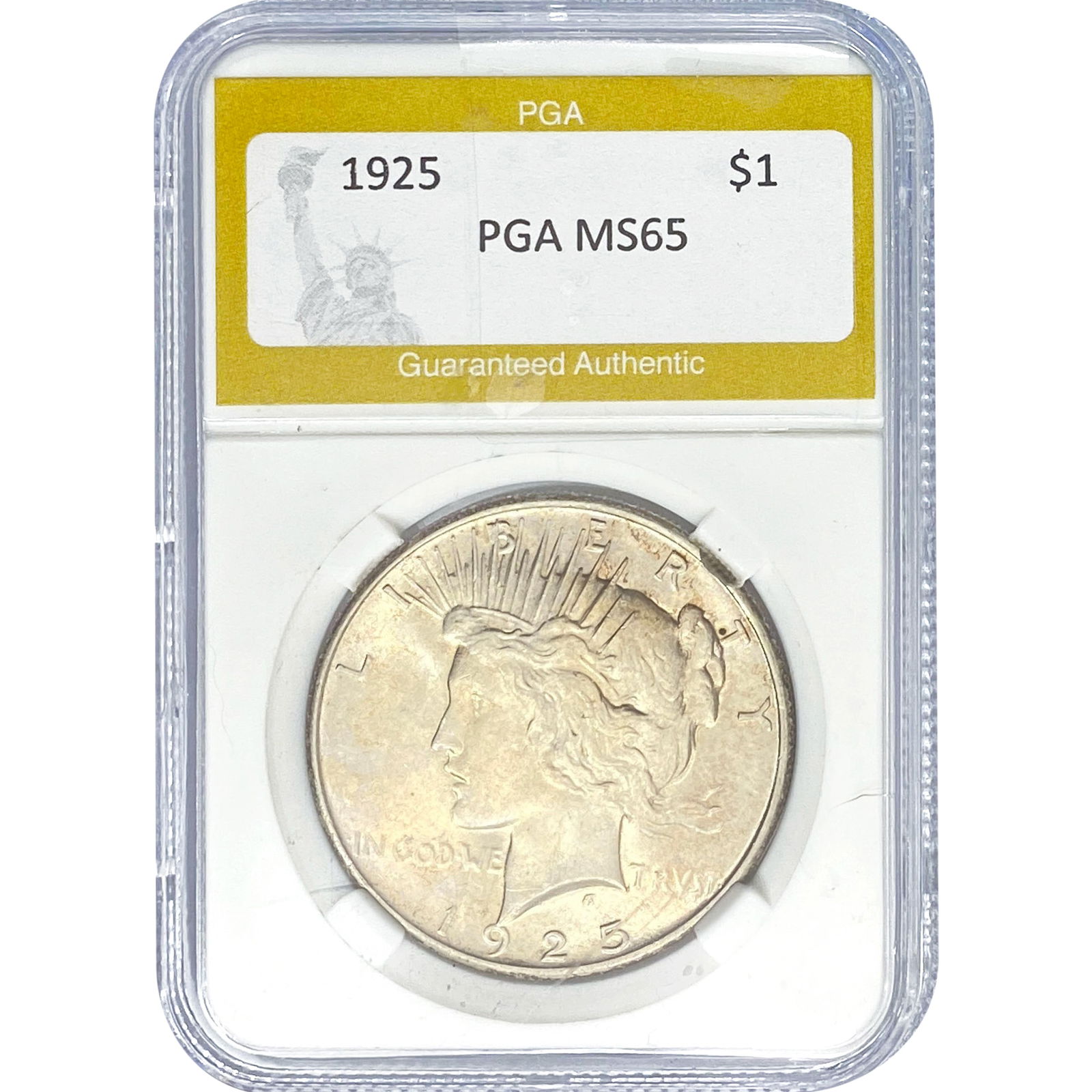 1925 Silver Peace Dollar PGA MS65 (1 of 2)