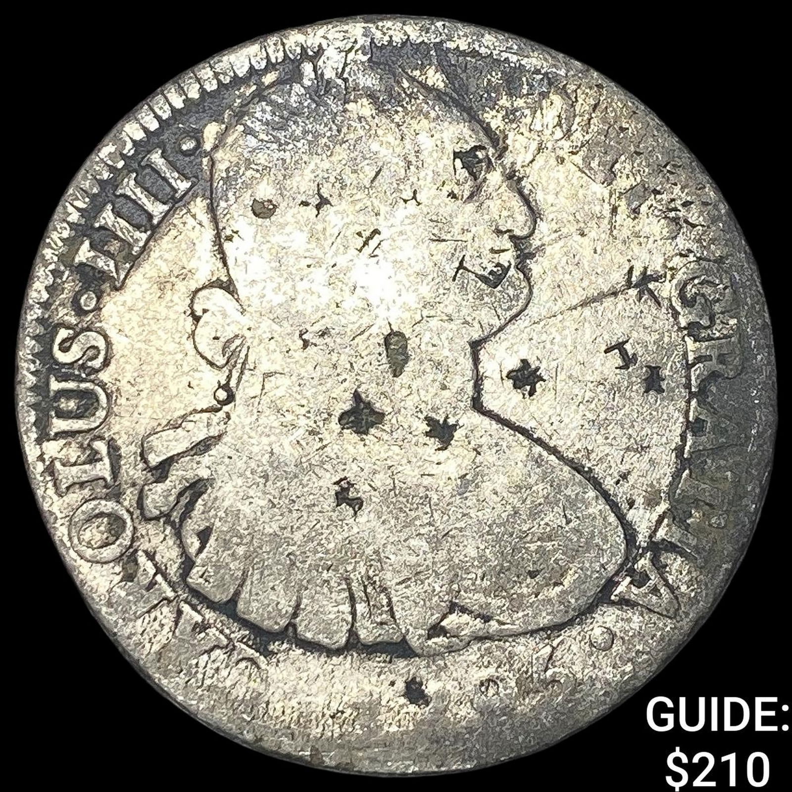 Mexico Silver 8 Reales Chopmarked NEARLY UNCIRCULATED (1 of 2)