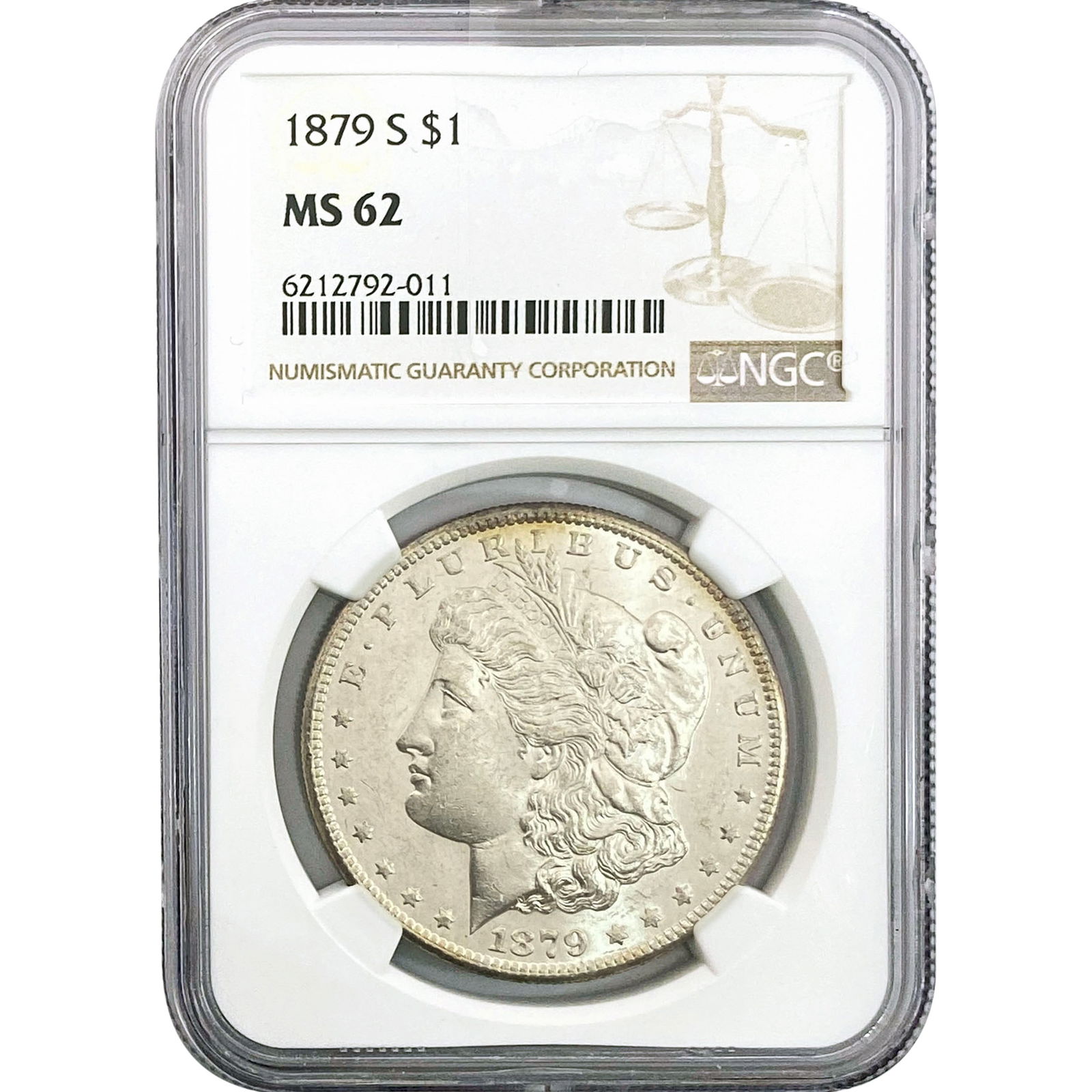 1879-S Morgan Silver Dollar NGC MS62 (1 of 2)