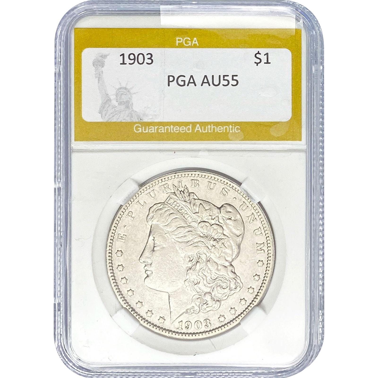1903 Morgan Silver Dollar PGA AU55: 1903 Morgan Silver Dollar PGA AU55