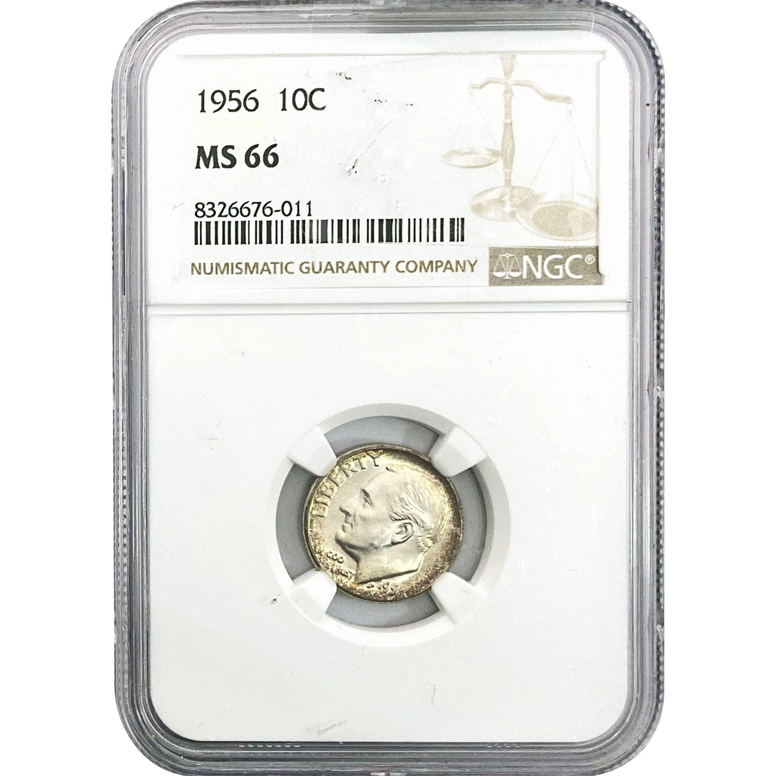 1956 Roosevelt Dime NGC MS66 (1 of 2)