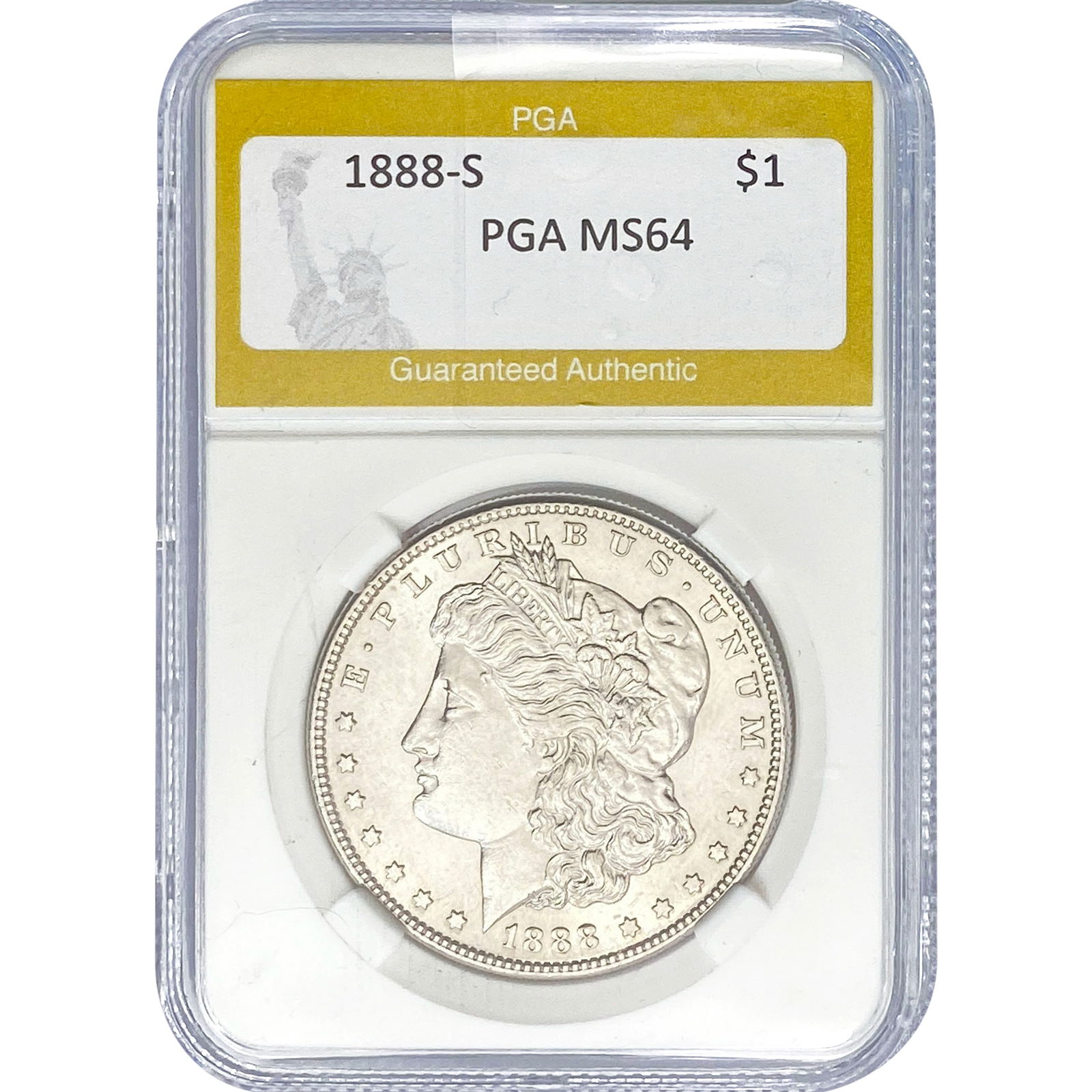 1888-S Morgan Silver Dollar PGA MS64 (1 of 2)