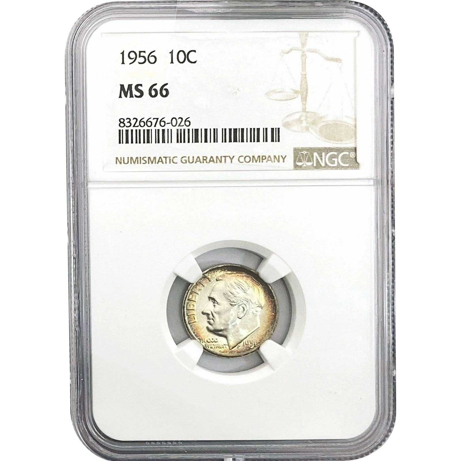 1956 Roosevelt Dime NGC MS66 (1 of 2)