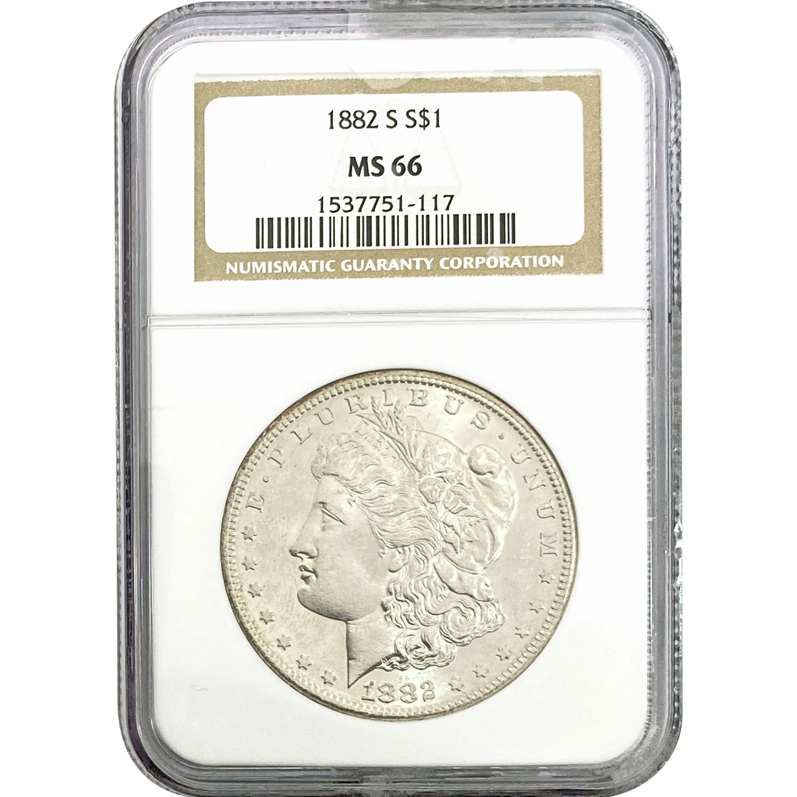 1882-S Morgan Silver Dollar NGC MS66 (1 of 2)