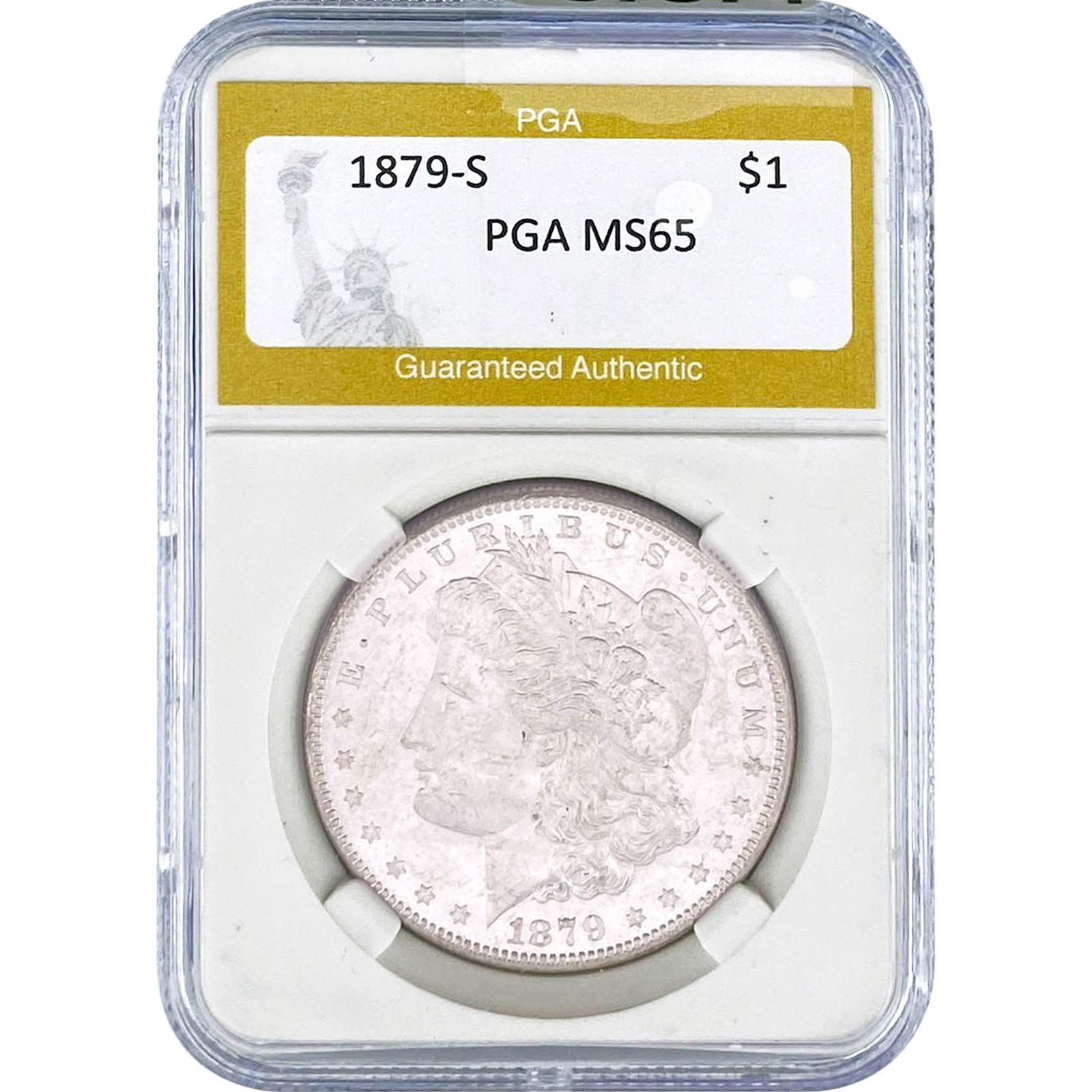 1879-S Morgan Silver Dollar PGA MS65 (1 of 2)