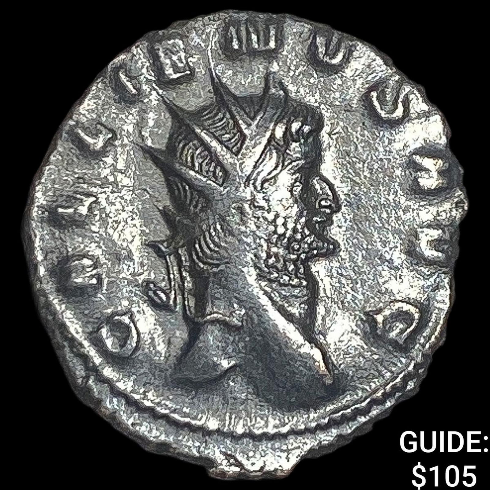 Roman Gallienus 253-268 AD BI Dbl Denarius CHOICE AU (1 of 2)