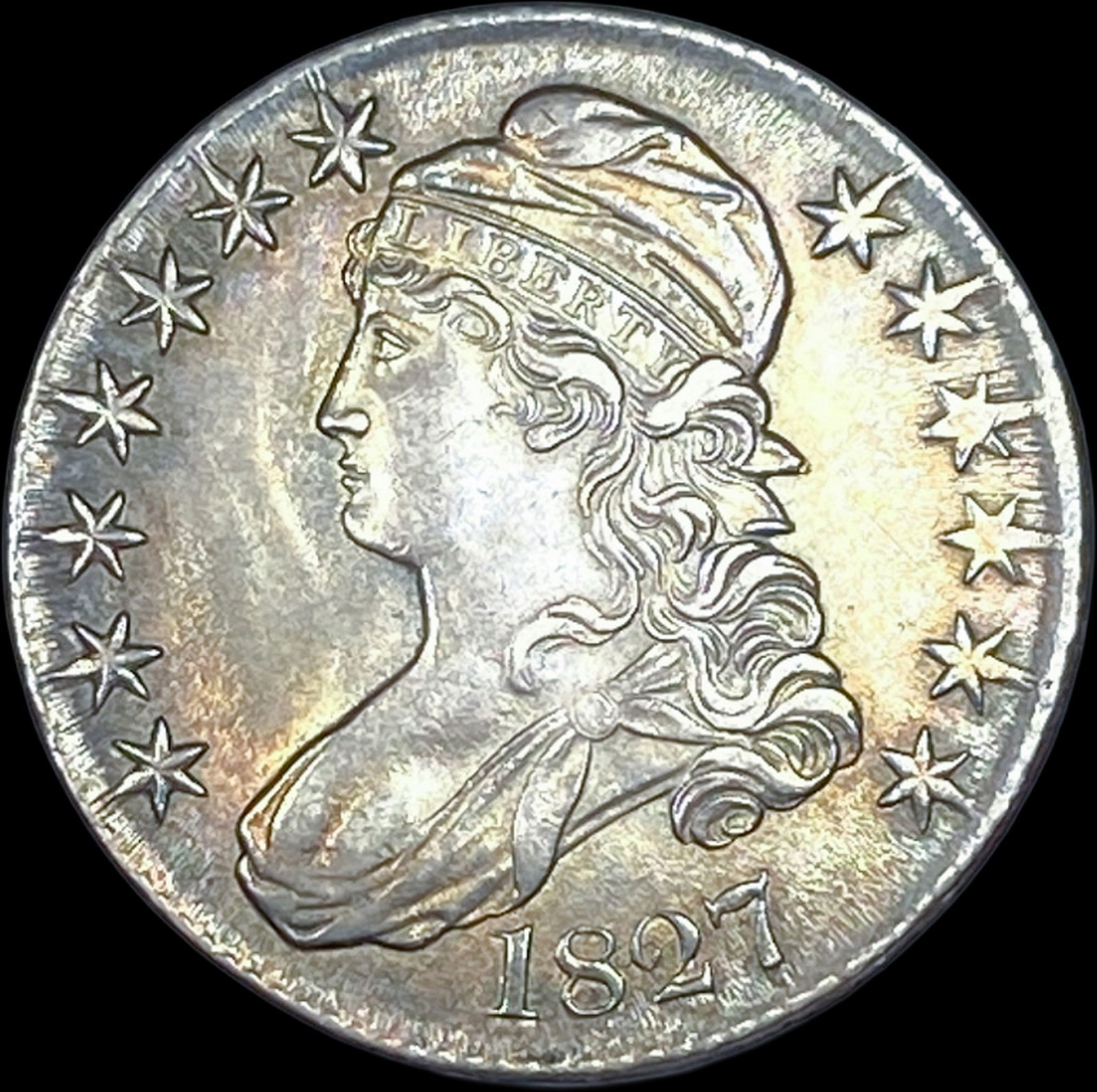 1827 Capped Bust Half Dollar CLOSELY UNCIRCULATED (1 of 2)