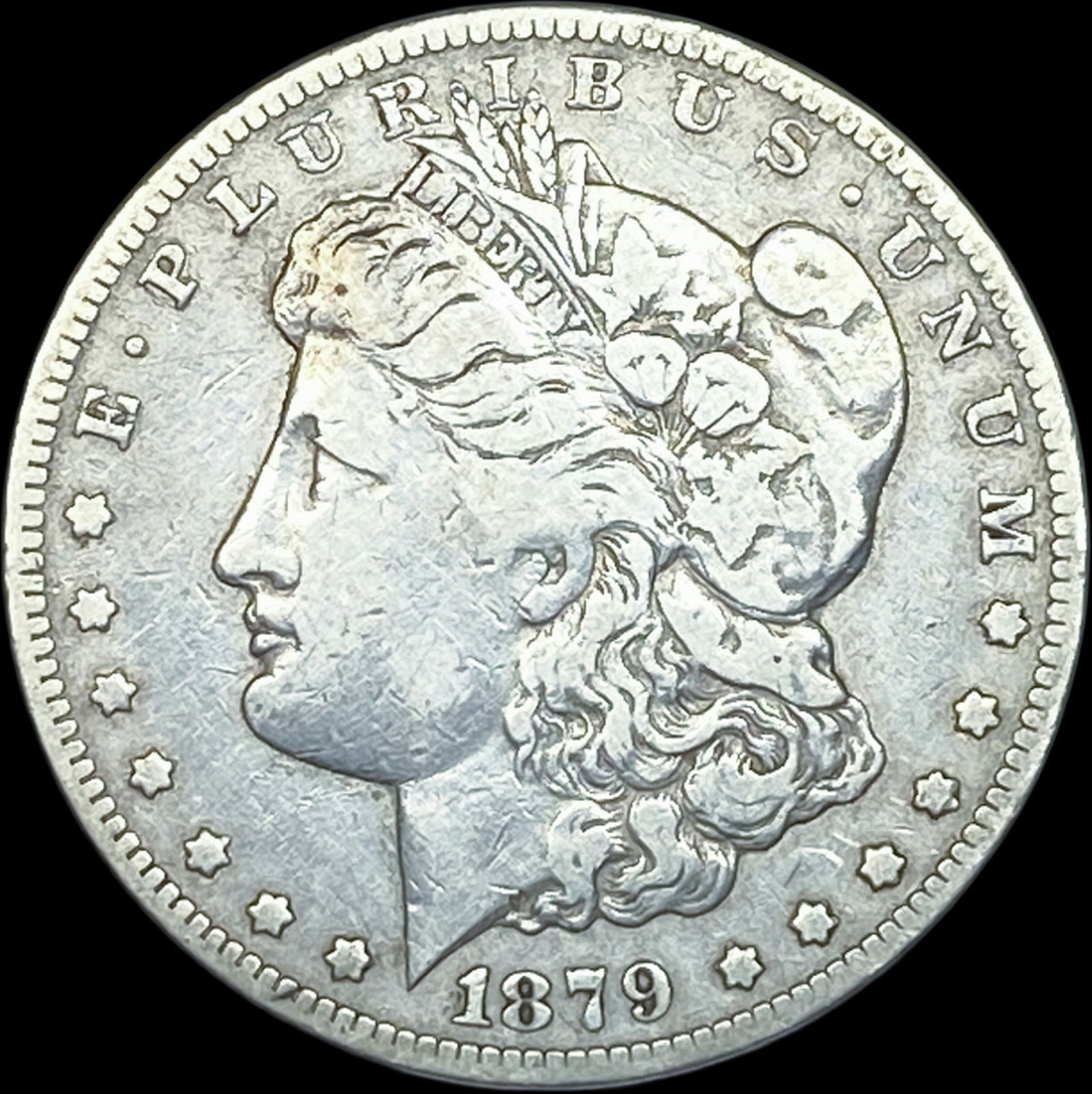 1879-S Silver Morgan Dollar ABOUT UNCIRCULATED: 1879-S Silver Morgan Dollar ABOUT UNCIRCULATED