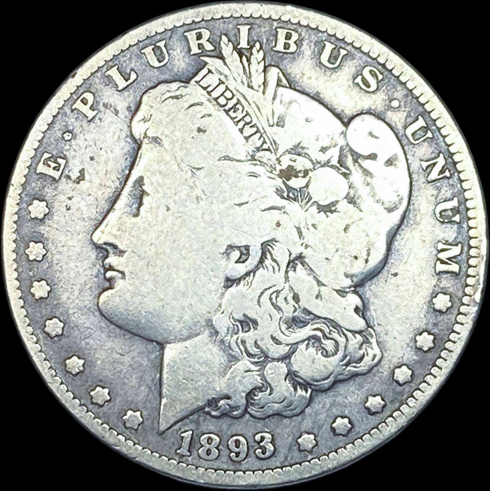 1893 Silver Morgan Dollar NICELY CIRCULATED (1 of 2)