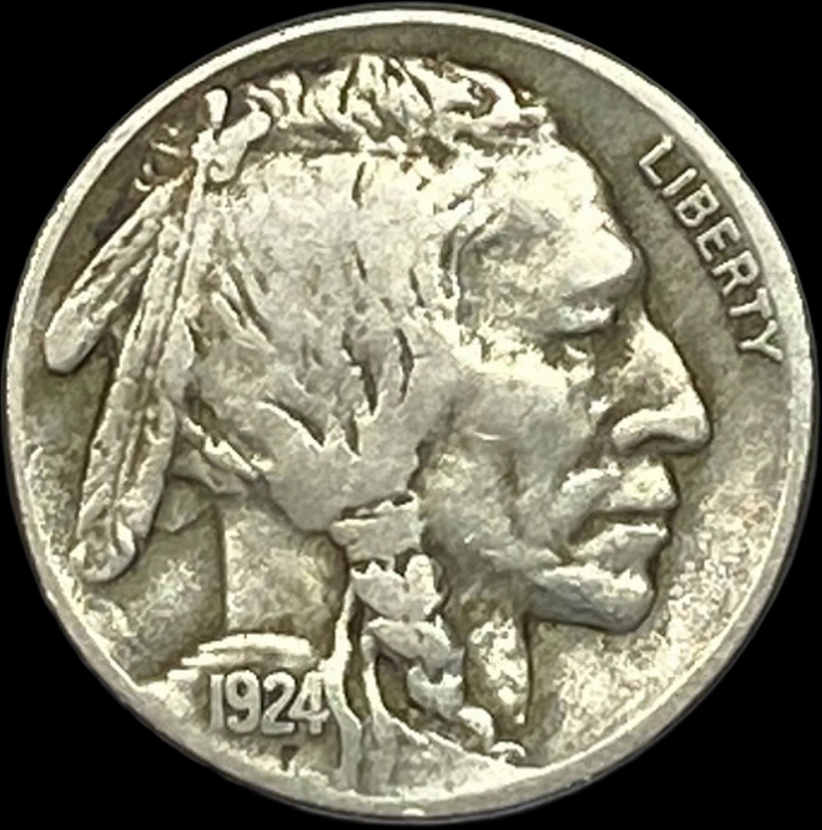 1924-S Buffalo Nickel ABOUT UNCIRCULATED (1 of 2)