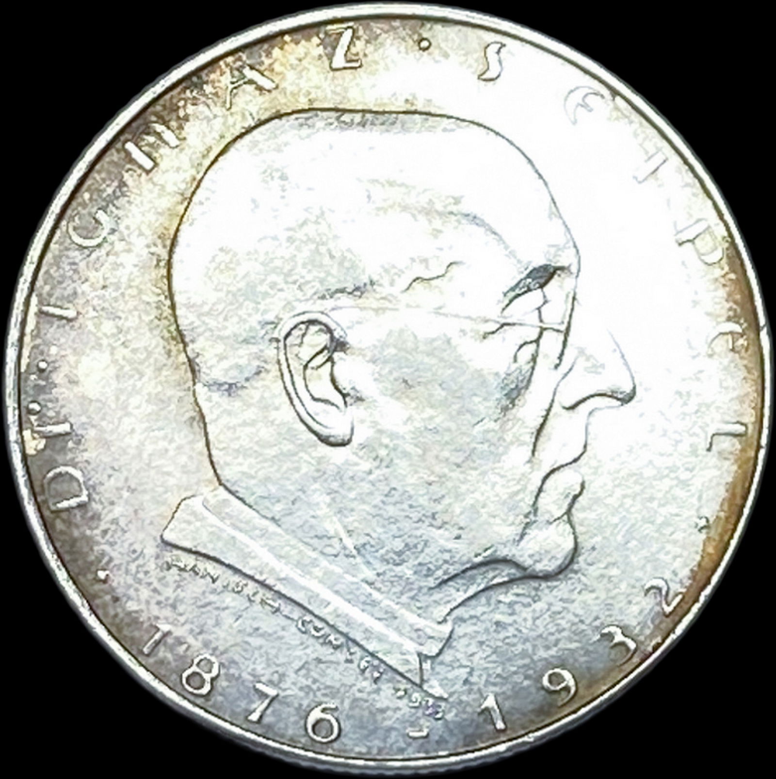 1932 Austria Silver 2 Schilling HIGH GRADE: 1932 Austria Silver 2 Schilling HIGH GRADE