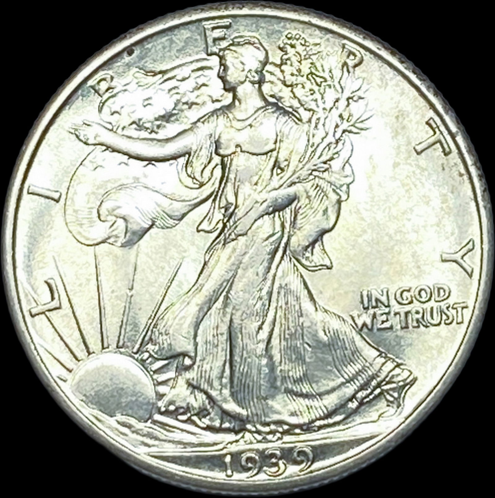 1939 Silver Walking Liberty Half Dollar UNCIRCULATED (1 of 2)