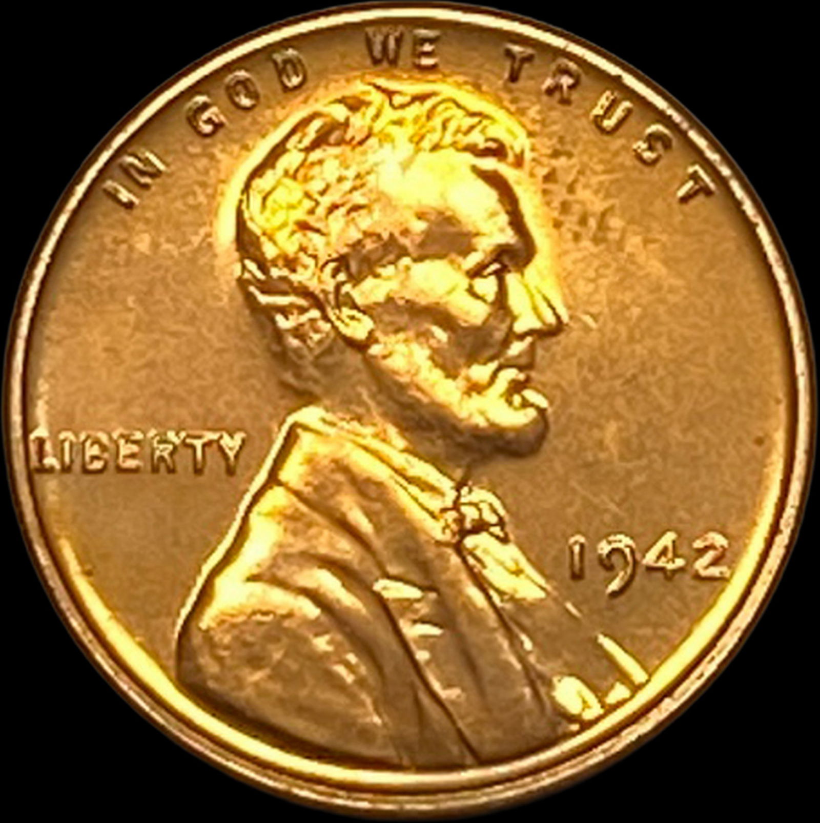 1942 Bronze Lincoln Wheat Cent CHOICE PROOF (1 of 2)