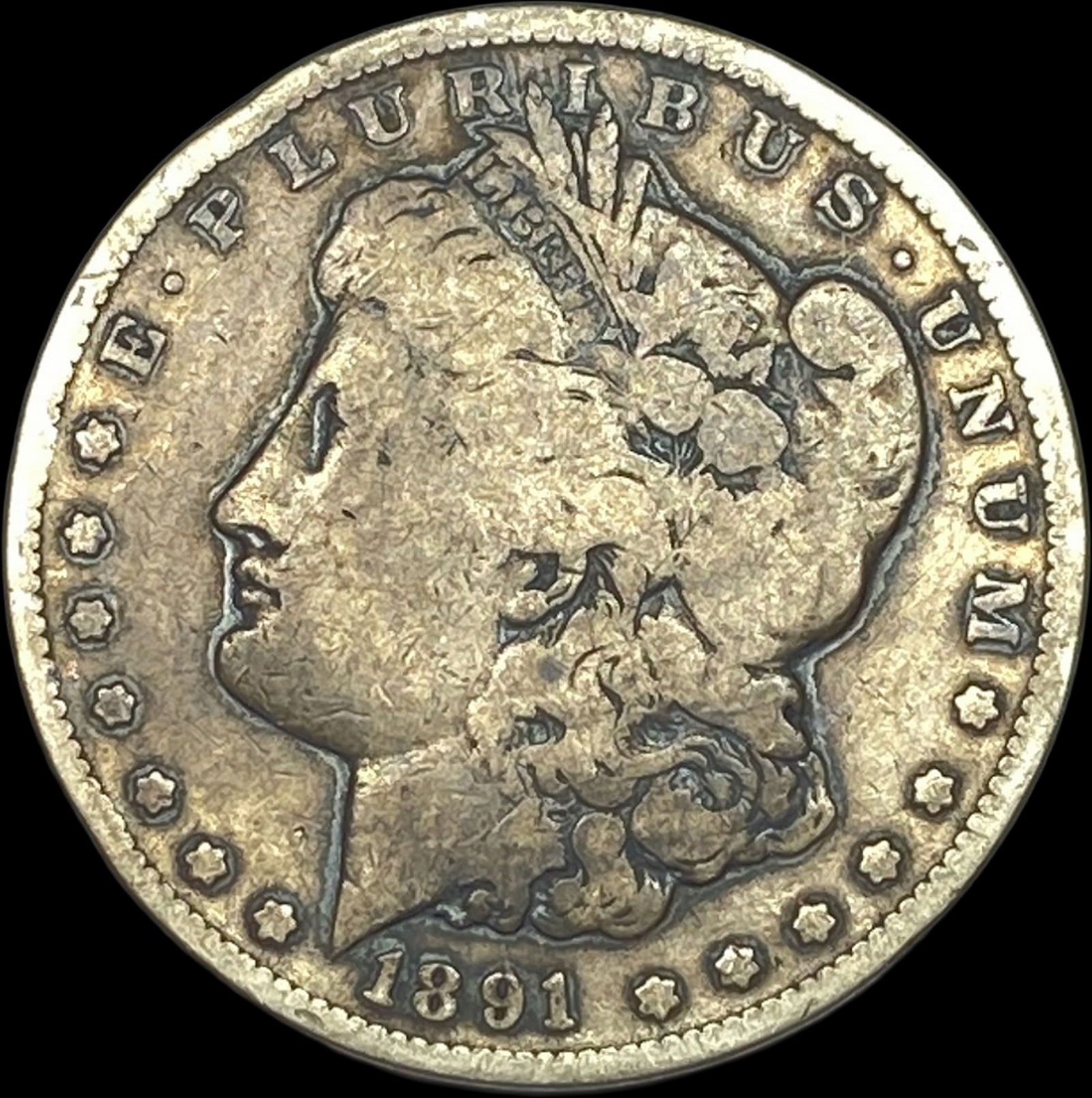 1891-CC Silver Morgan Dollar NICELY CIRCULATED (1 of 2)